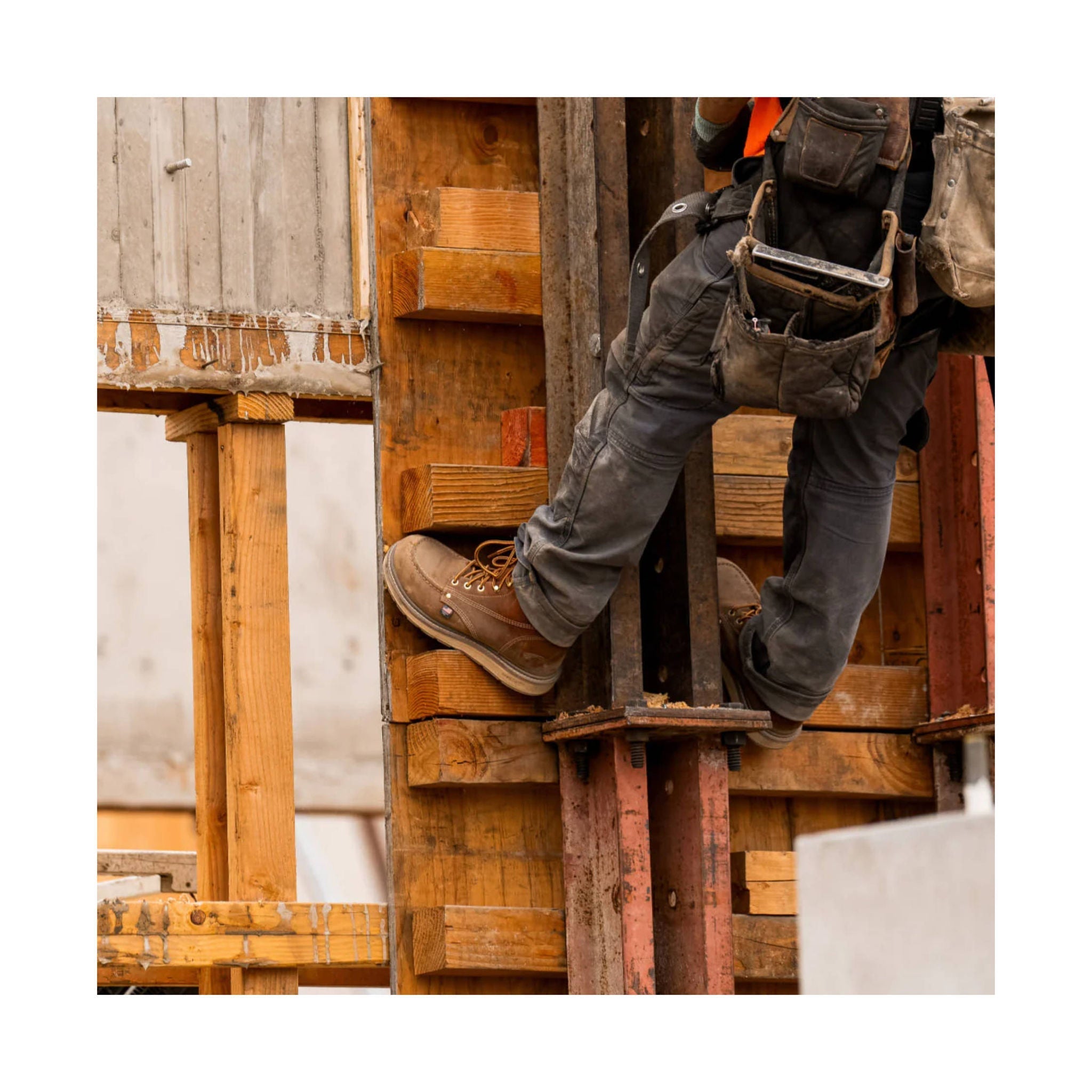 KEEN Utility Men's Liberty 6 Inch Soft Toe Work Boots - Leather Brown/Birch by Lenny's Shoe & Apparel