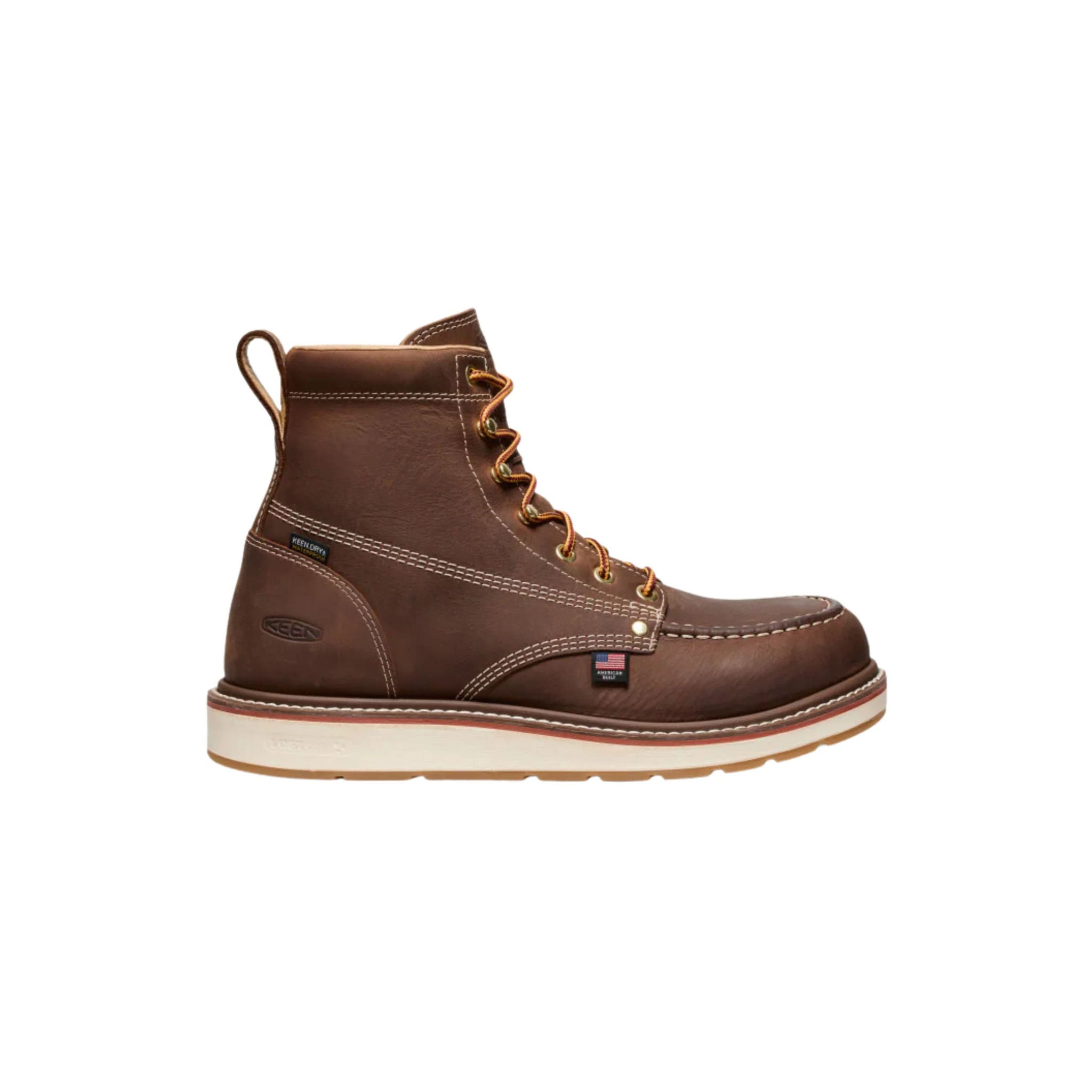 KEEN Utility Men's Liberty 6 Inch Waterproof Carbon Toe Work Boots - Chestnut/Gum by Lenny's Shoe & Apparel