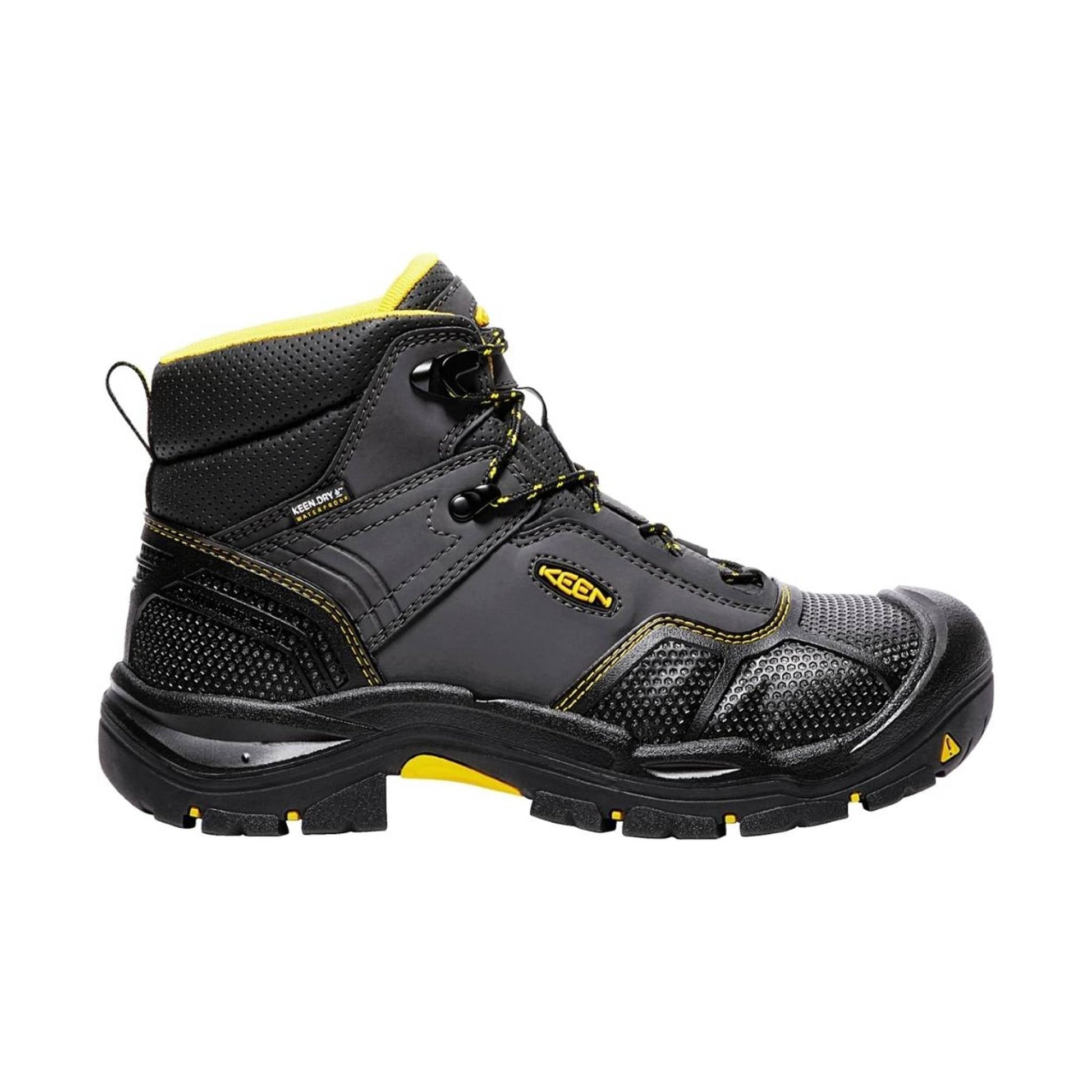 KEEN Utility Men's Logandale Mid Waterproof Steel Toe Work Boot - Raven/Black by Lenny's Shoe & Apparel