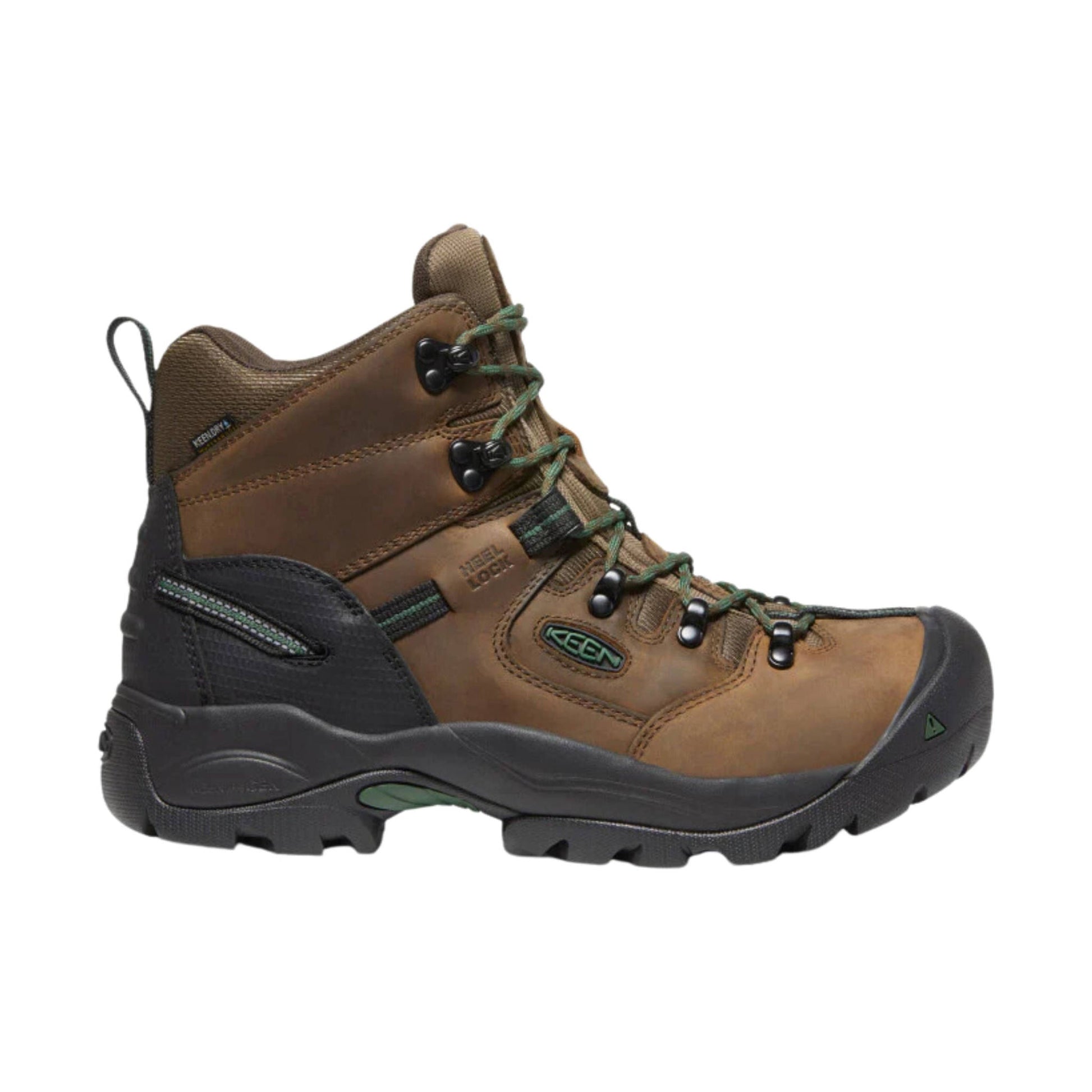 KEEN Utility Men's Pittsburgh Energy 6 Inch Waterproof Carbon Fiber Toe Work Boots - Cascade Brown/Greener Pastures by Lenny's Shoe & Apparel