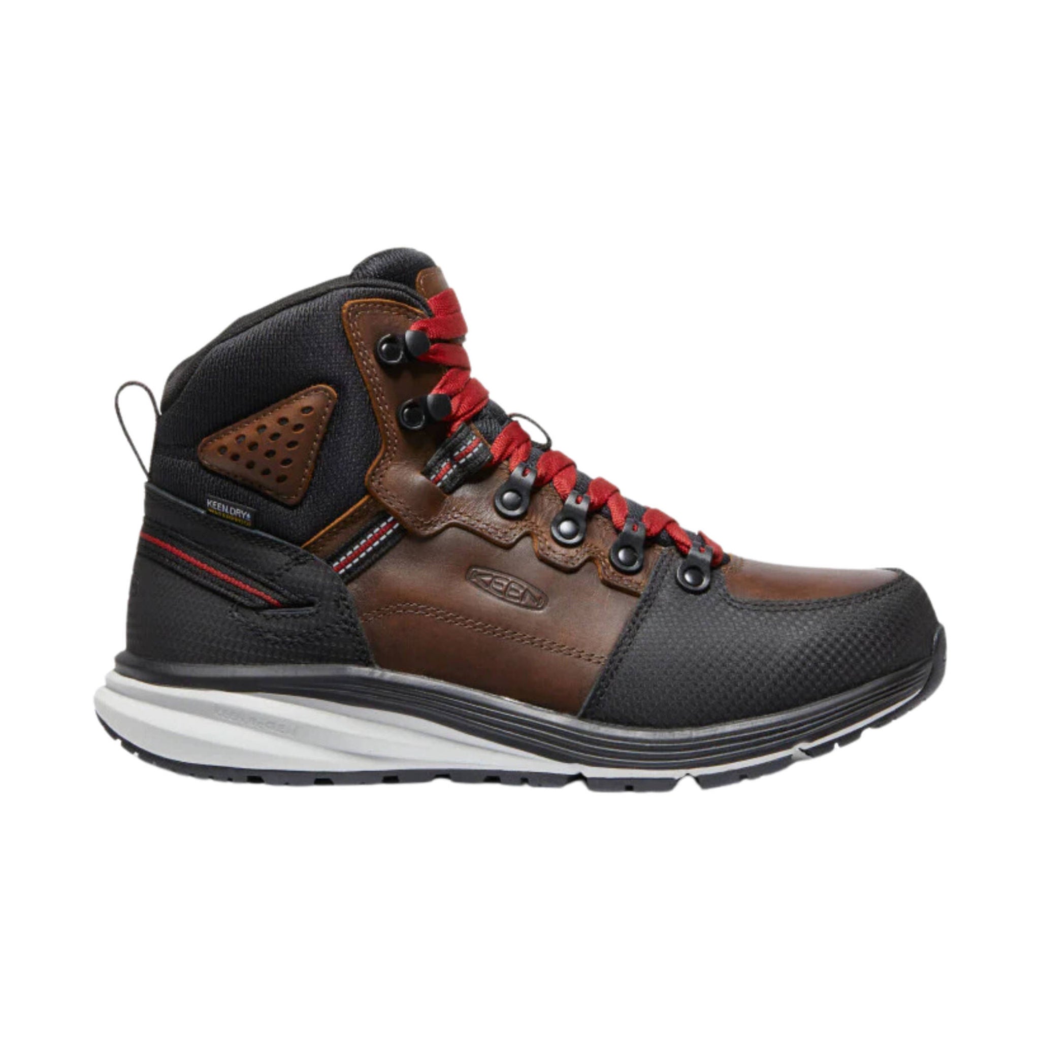 KEEN Utility Men's Red Hook Mid Waterproof Soft Toe Boot - Tobacco/Black by Lenny's Shoe & Apparel