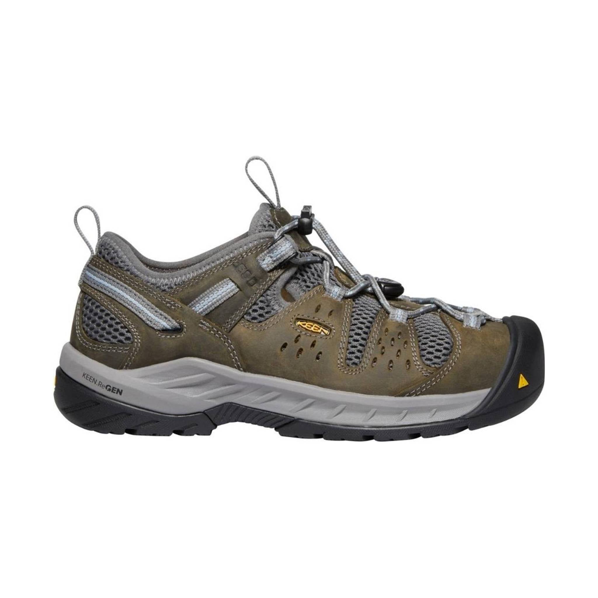 KEEN Utility Women's Atlanta Cool II ESD Steel Toe Work Shoe - Gargoyle/Blue Fog by Lenny's Shoe & Apparel