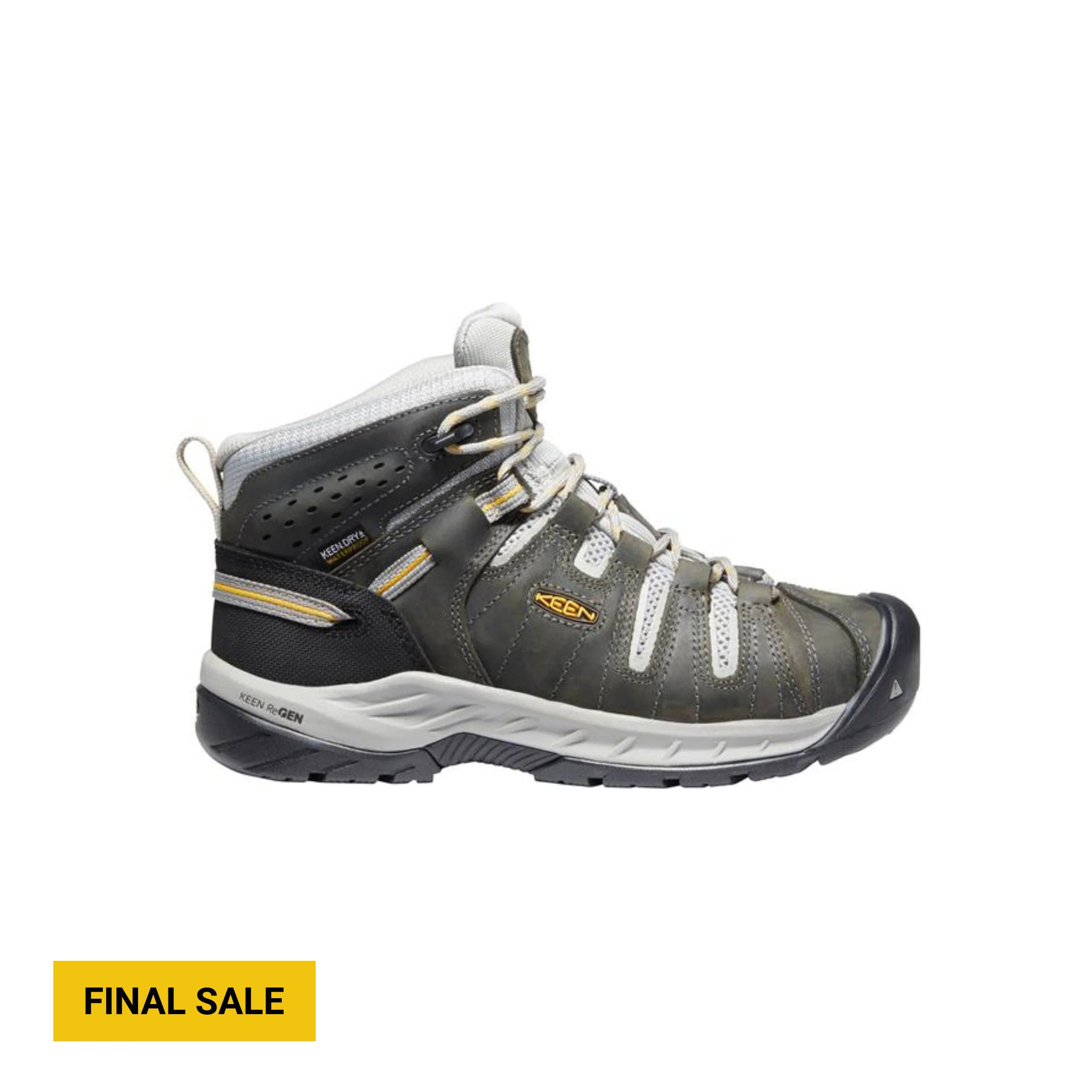KEEN Utility Women's Flint II Mid Waterproof Steel Toe Work Boots - Magnet by Lenny's Shoe & Apparel