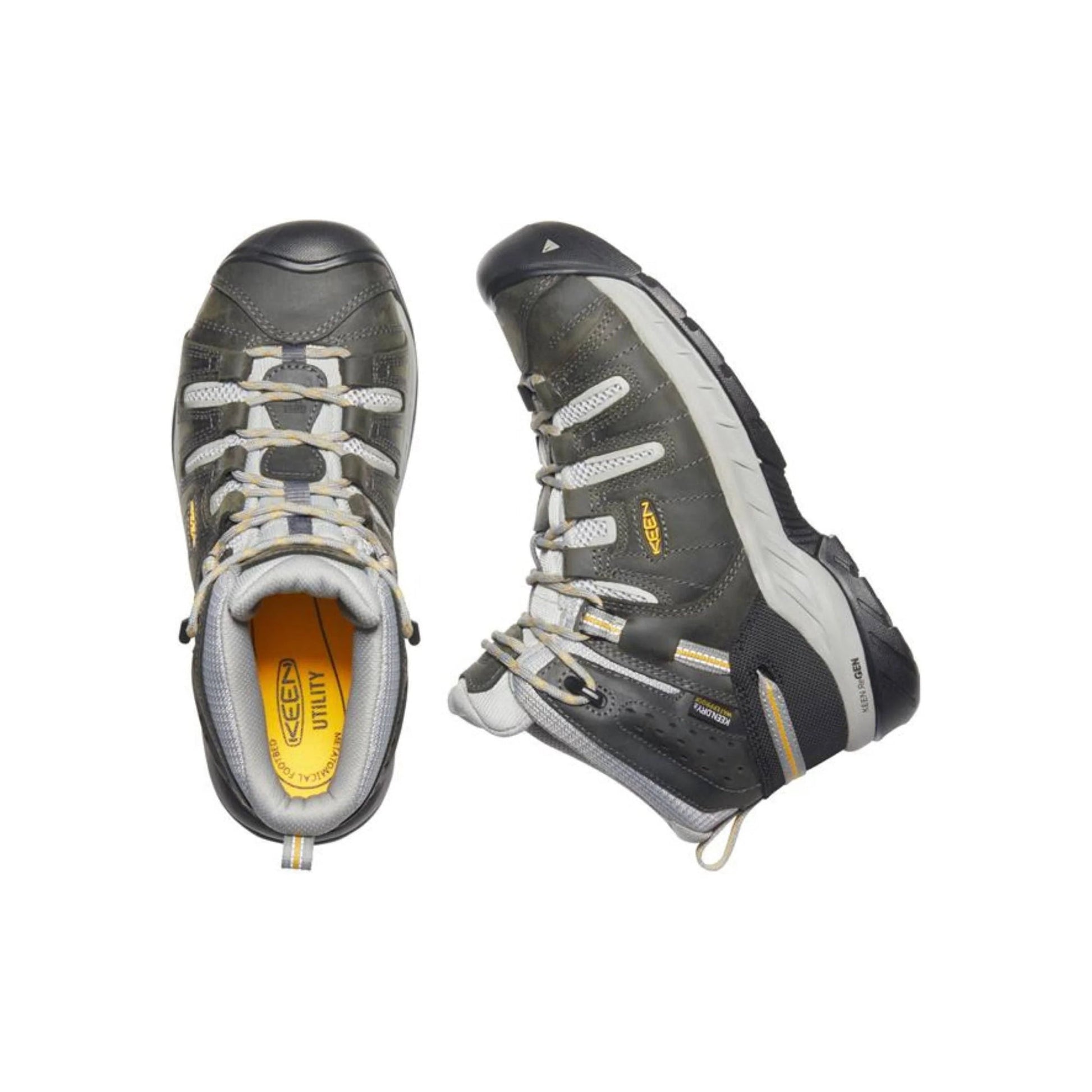 KEEN Utility Women's Flint II Mid Waterproof Steel Toe Work Boots - Magnet by Lenny's Shoe & Apparel