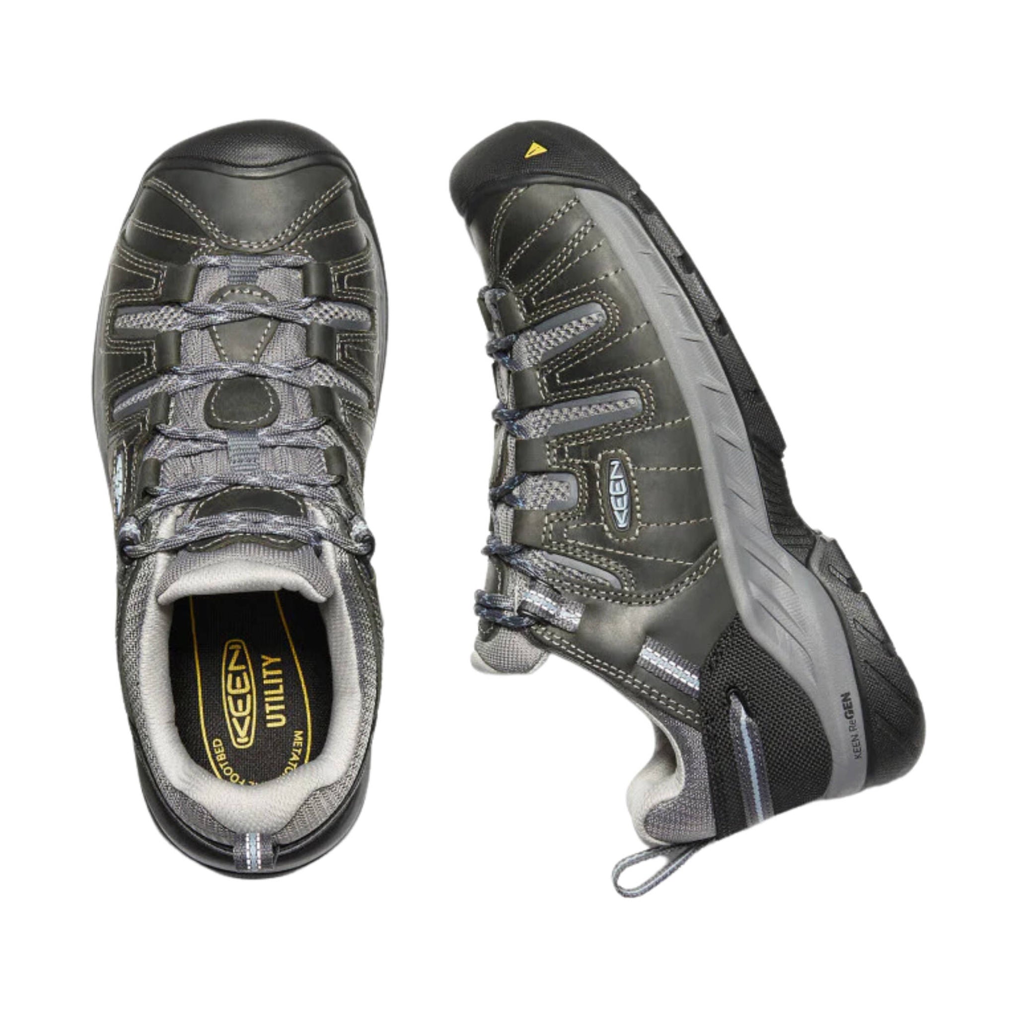 KEEN Utility Women's Flint II Soft Toe Work Shoe - Steel Grey/Paloma by Lenny's Shoe & Apparel