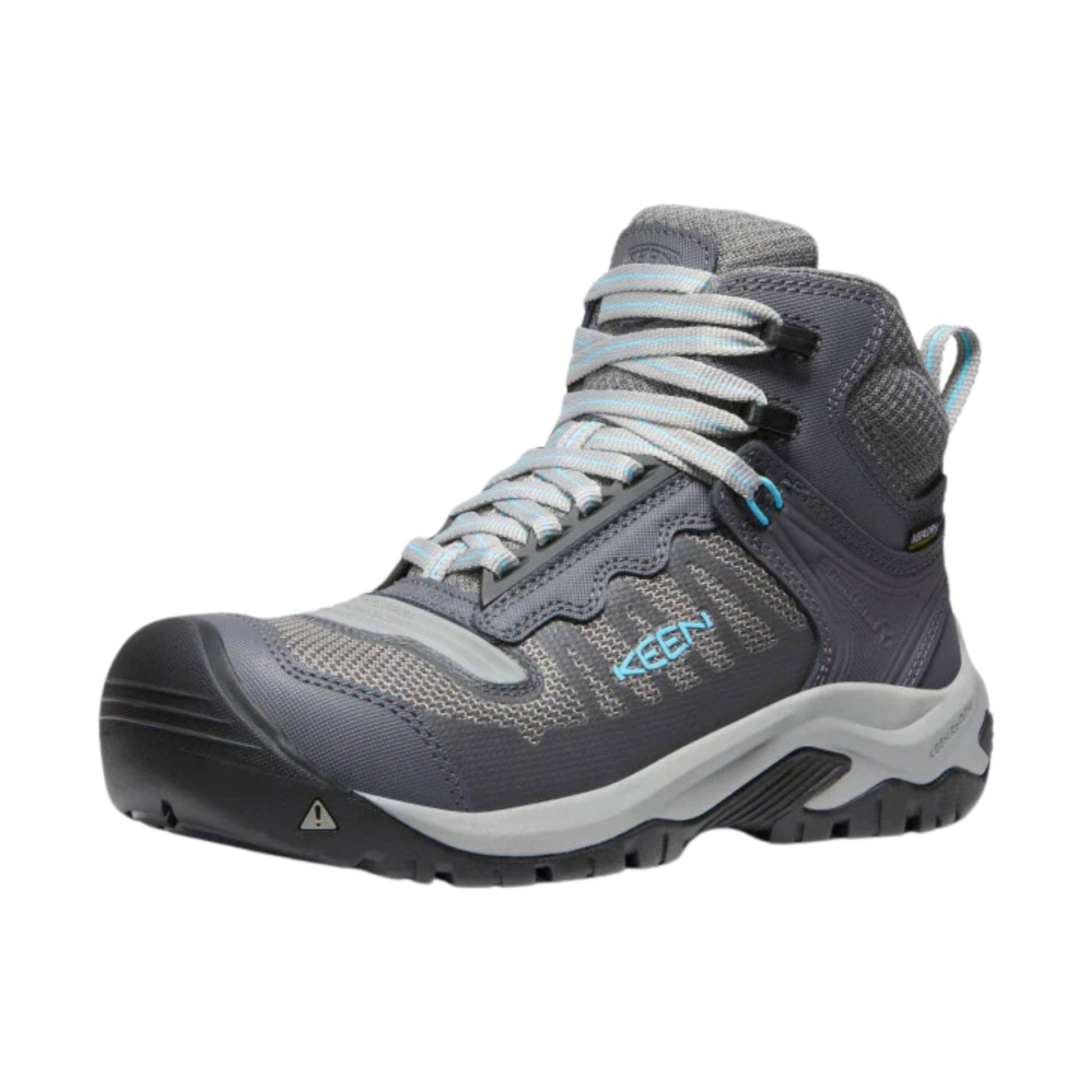 KEEN Utility Women's Reno Mid Waterproof Carbon Fiber Toe Work Boots - Magnet/Ipanema by Lenny's Shoe & Apparel