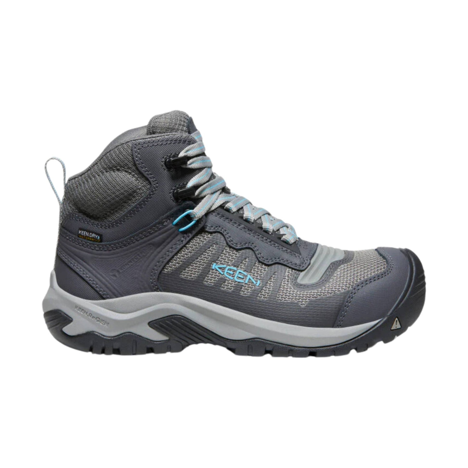 KEEN Utility Women's Reno Mid Waterproof Carbon Fiber Toe Work Boots - Magnet/Ipanema by Lenny's Shoe & Apparel