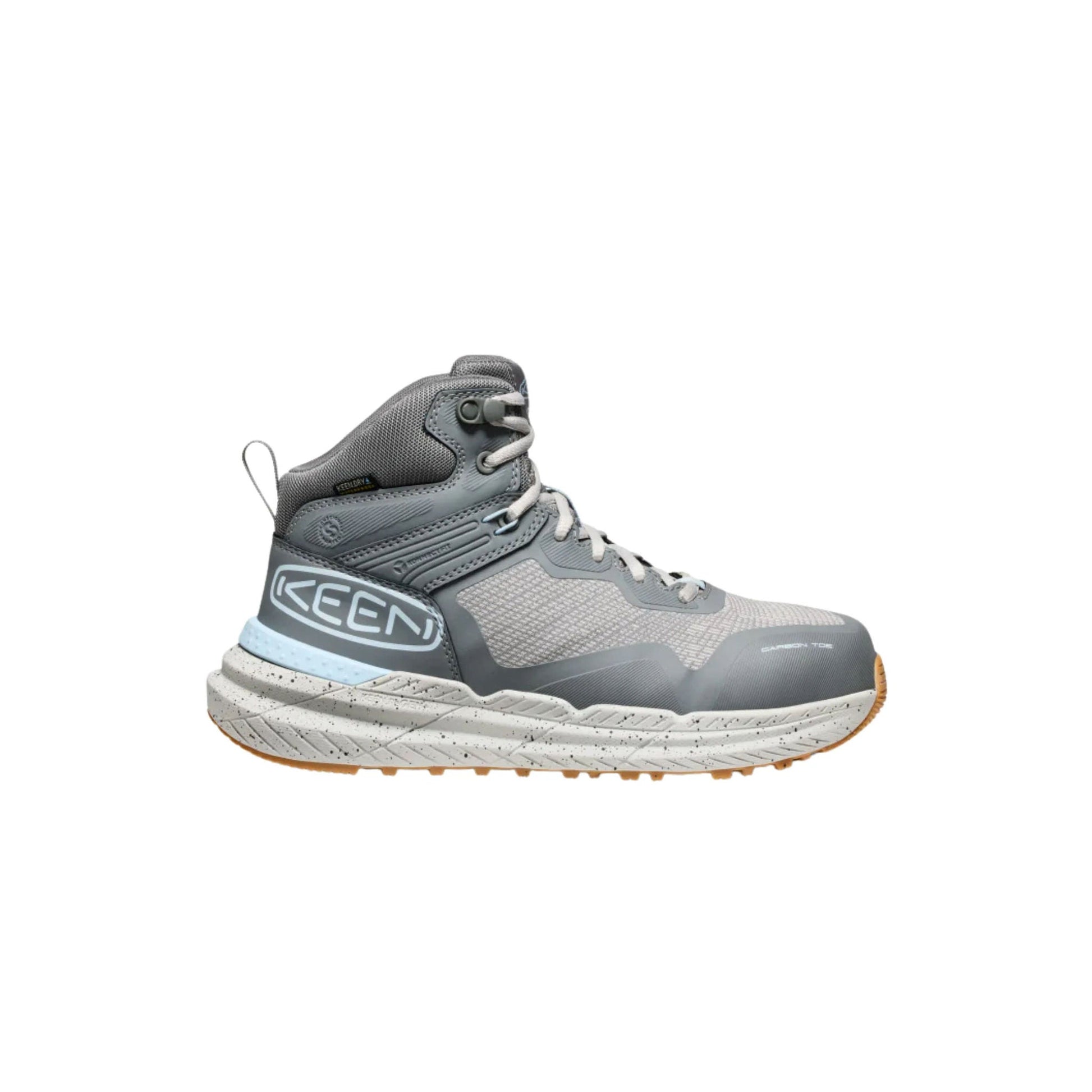 KEEN Utility Women's Synchro Waterproof Mid Carbon Toe Work Boots - Steel Grey/Gum by Lenny's Shoe & Apparel