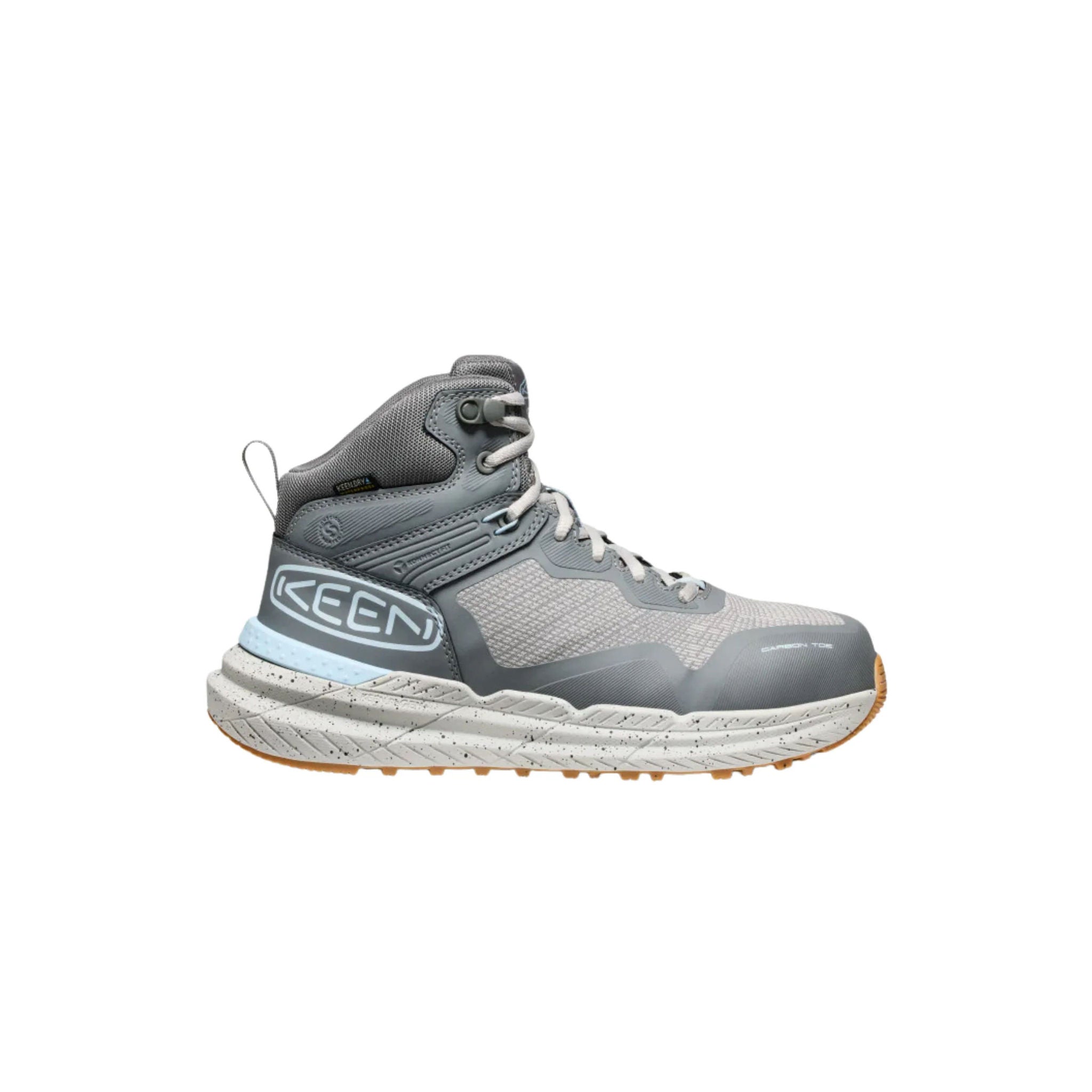 KEEN Utility Women's Synchro Waterproof Mid Carbon Toe Work Boots - Steel Grey/Gum by Lenny's Shoe & Apparel