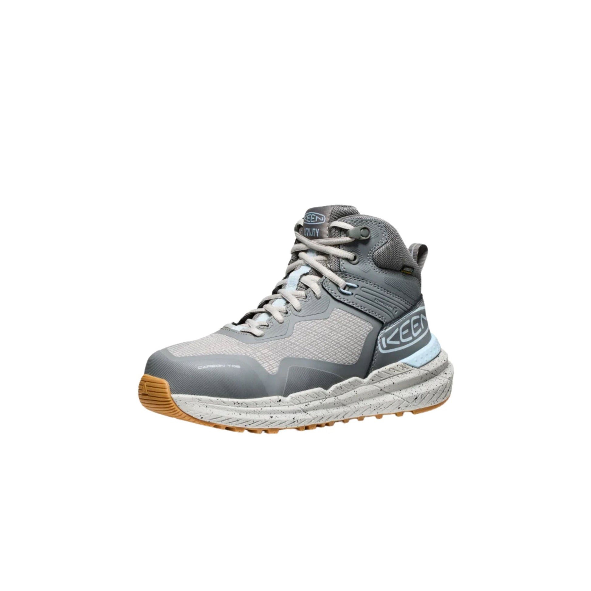 KEEN Utility Women's Synchro Waterproof Mid Carbon Toe Work Boots - Steel Grey/Gum by Lenny's Shoe & Apparel