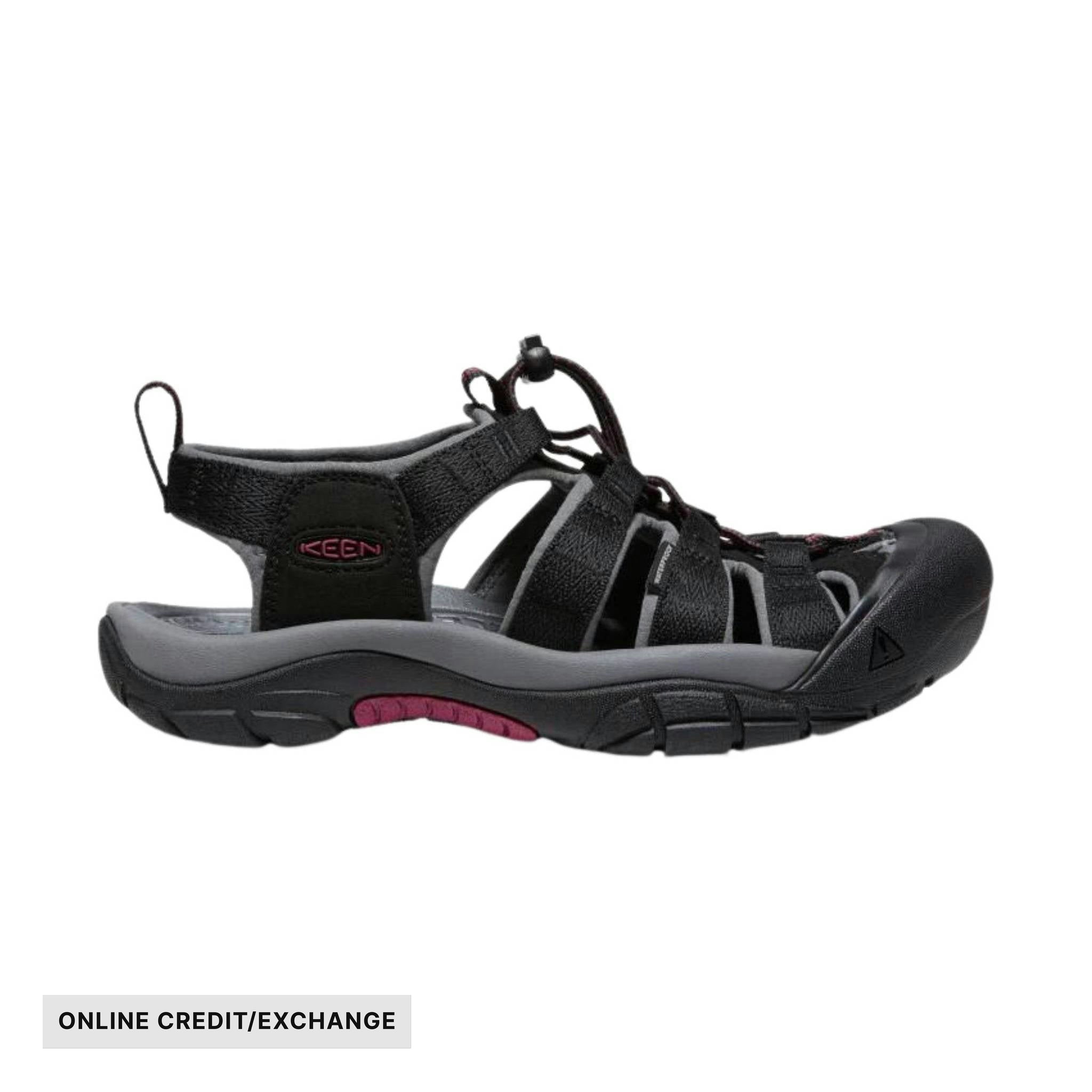 KEEN Women's Newport H2 - Black/Raspberry Wine