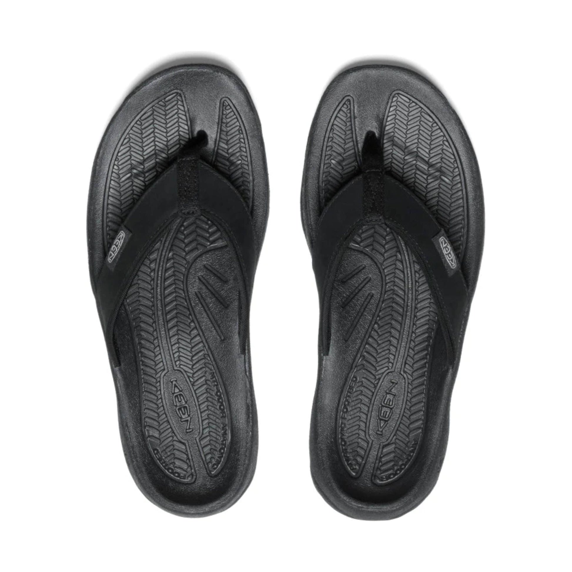 KEEN Women's Kona Leather Flip Flop - Black/Vapor by Lenny's Shoe & Apparel
