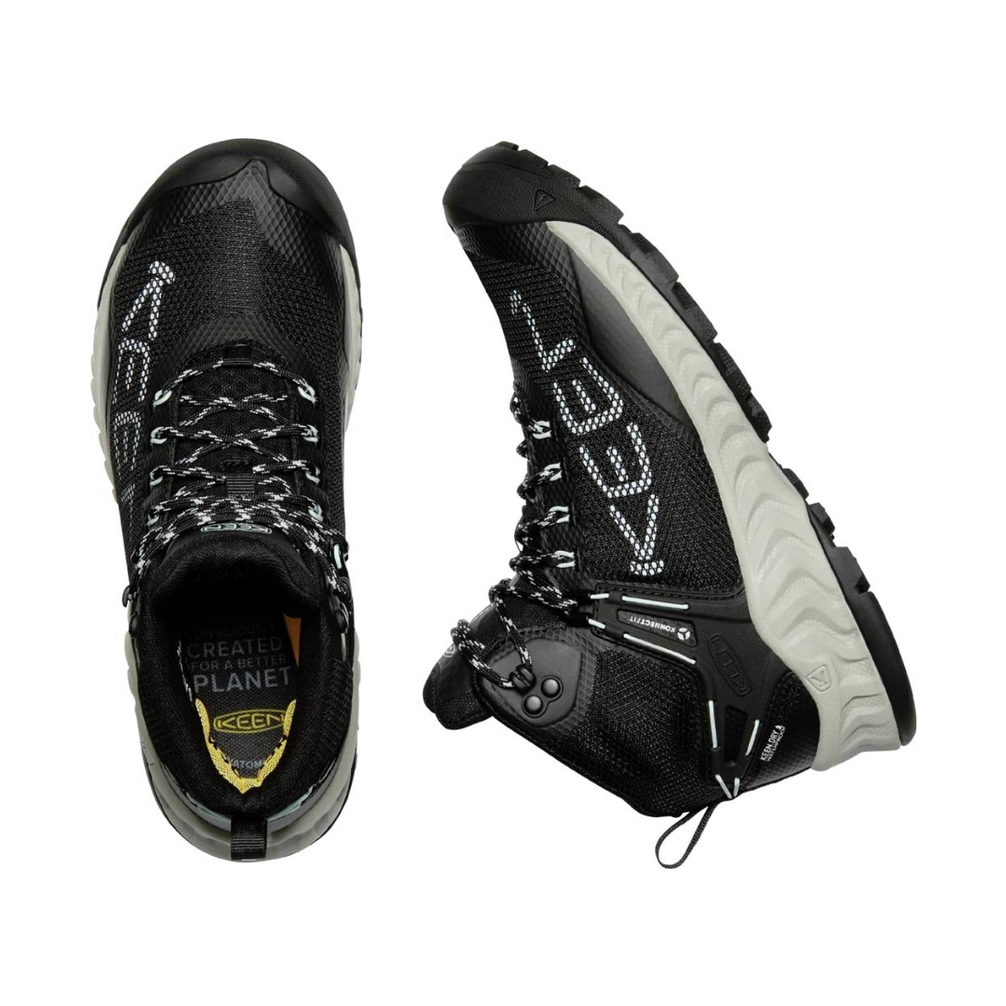 KEEN Women's NXIS EVO Waterproof Boot - Black/Blue Glass by Lenny's Shoe & Apparel