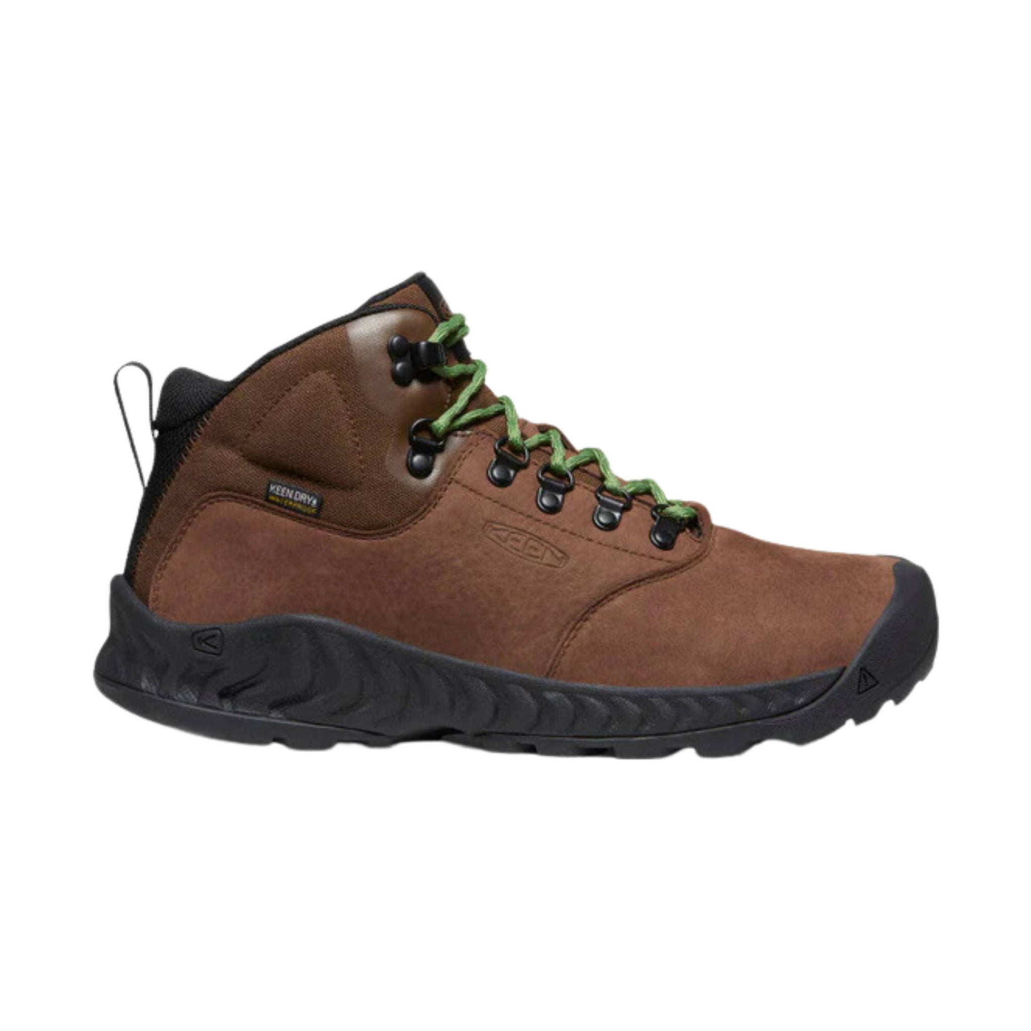 KEEN Women's Nxis Explorere Mid Waterproof Hiking Boot - Bison/ Golden Yellow by Lenny's Shoe & Apparel