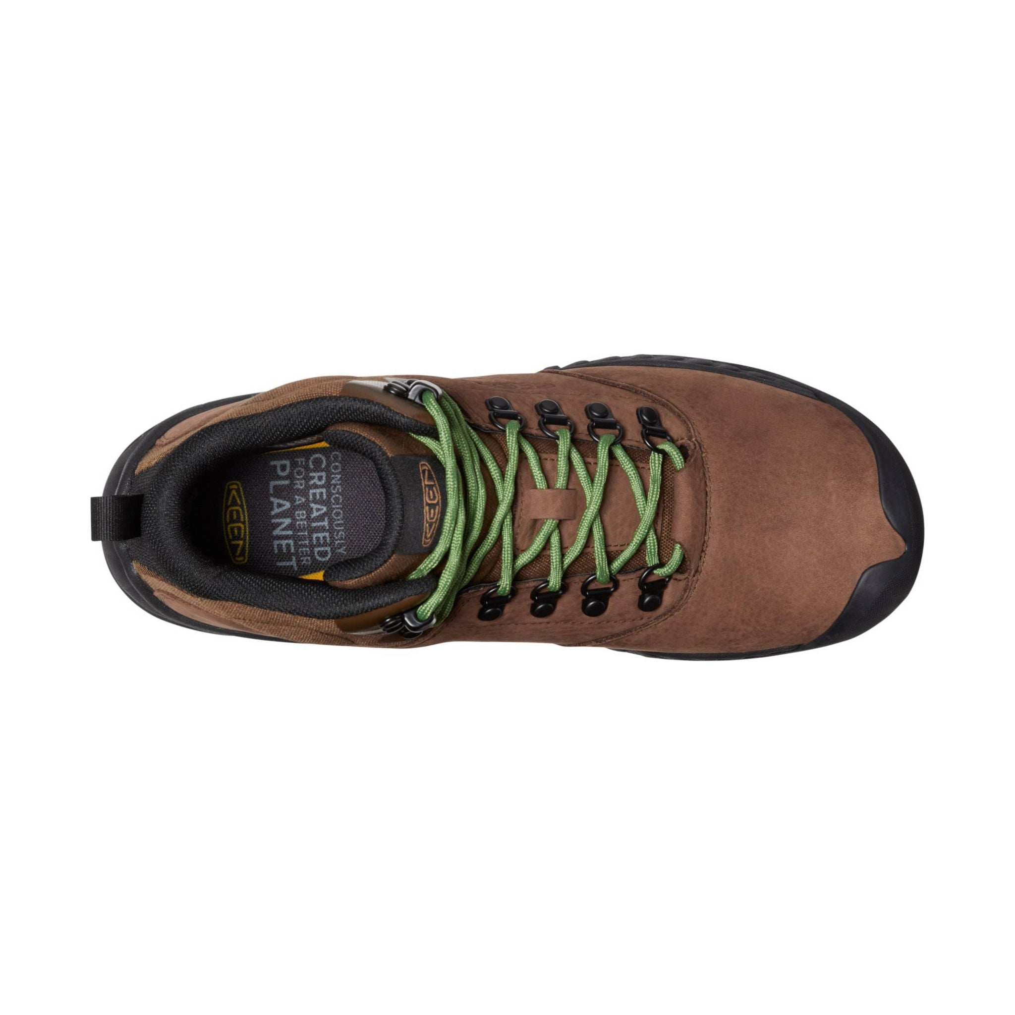 KEEN Women's Nxis Explorere Mid Waterproof Hiking Boot - Bison/ Golden Yellow by Lenny's Shoe & Apparel