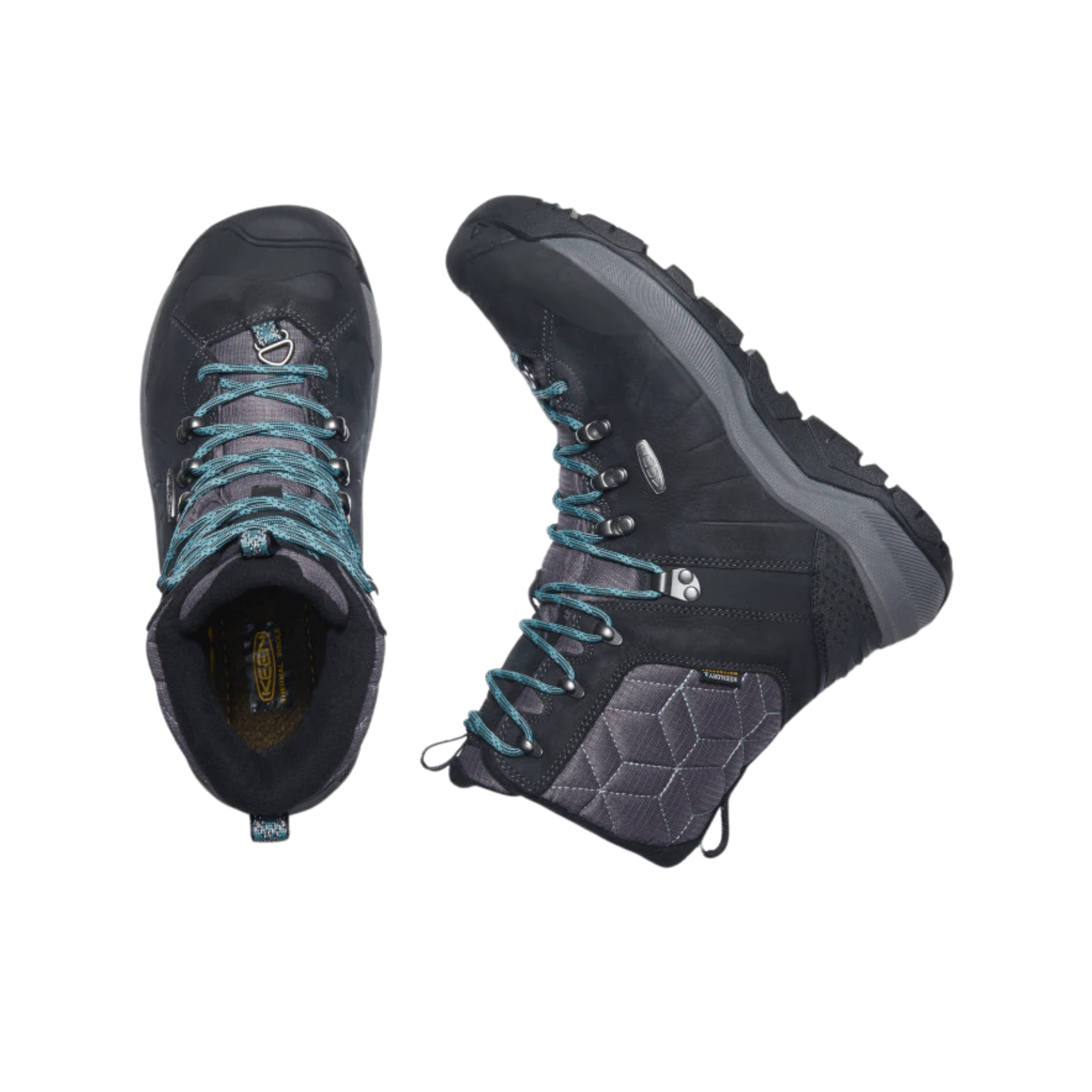 KEEN Women's Revel IV High Polar Waterproof Winter Boots - Black/North Atlantic FINAL SALE by Lenny's Shoe & Apparel