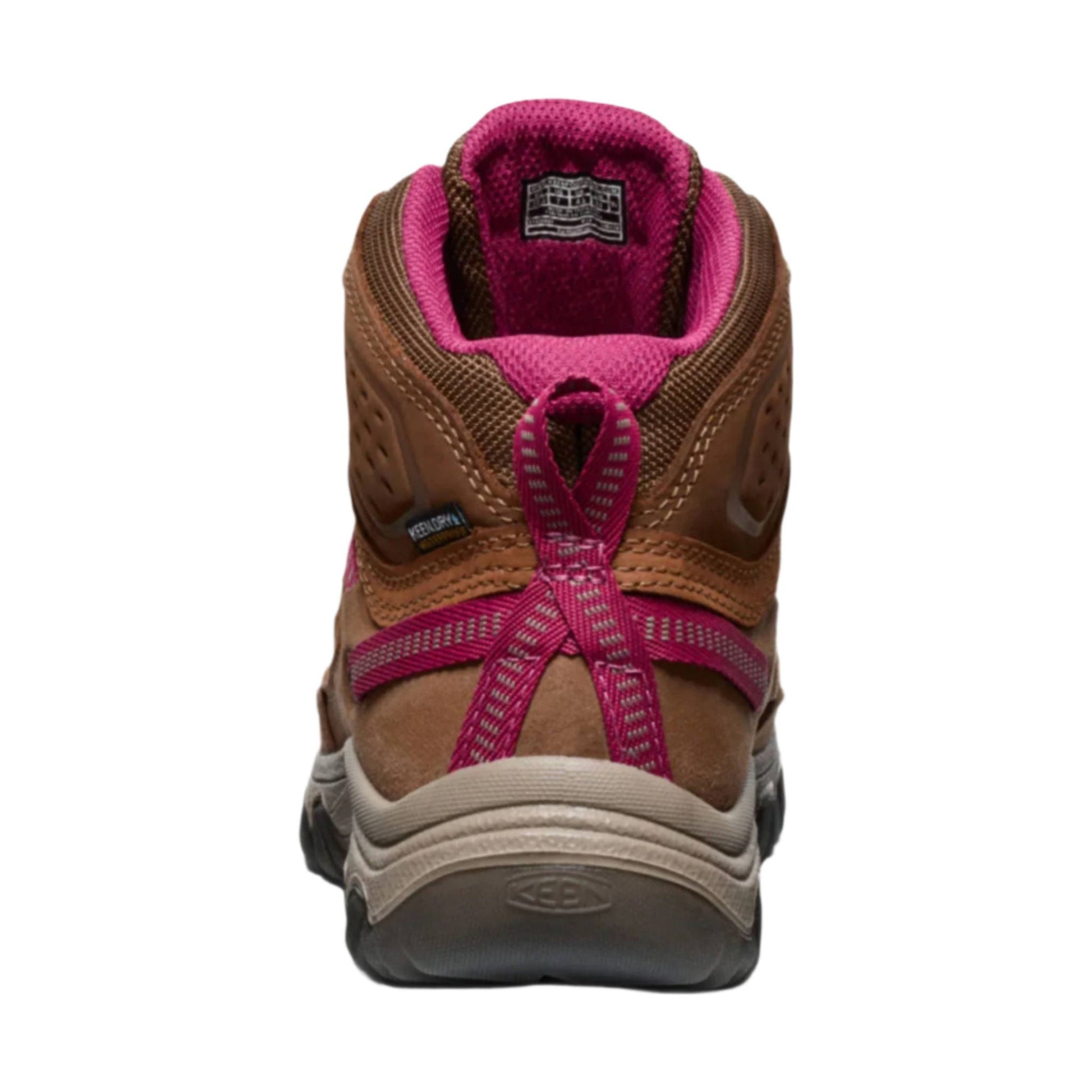 KEEN Women's Targhee IV Mid Waterproof Hiking Boot - Bison/Beaujolais by Lenny's Shoe & Apparel