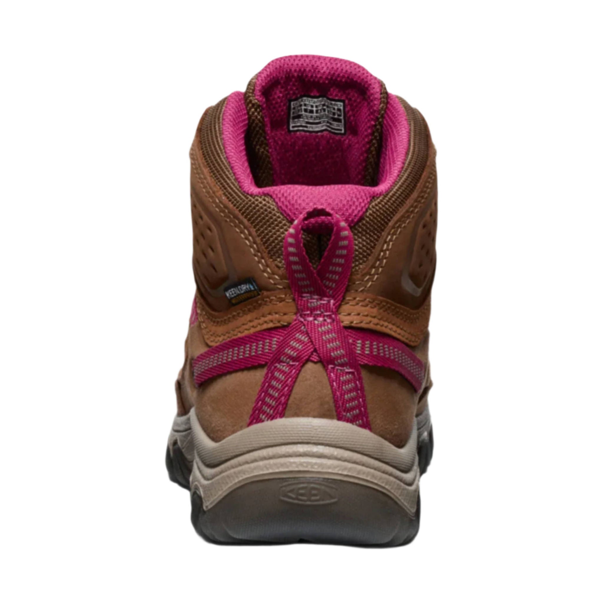 KEEN Women's Targhee IV Mid Waterproof Hiking Boot - Bison/Beaujolais by Lenny's Shoe & Apparel