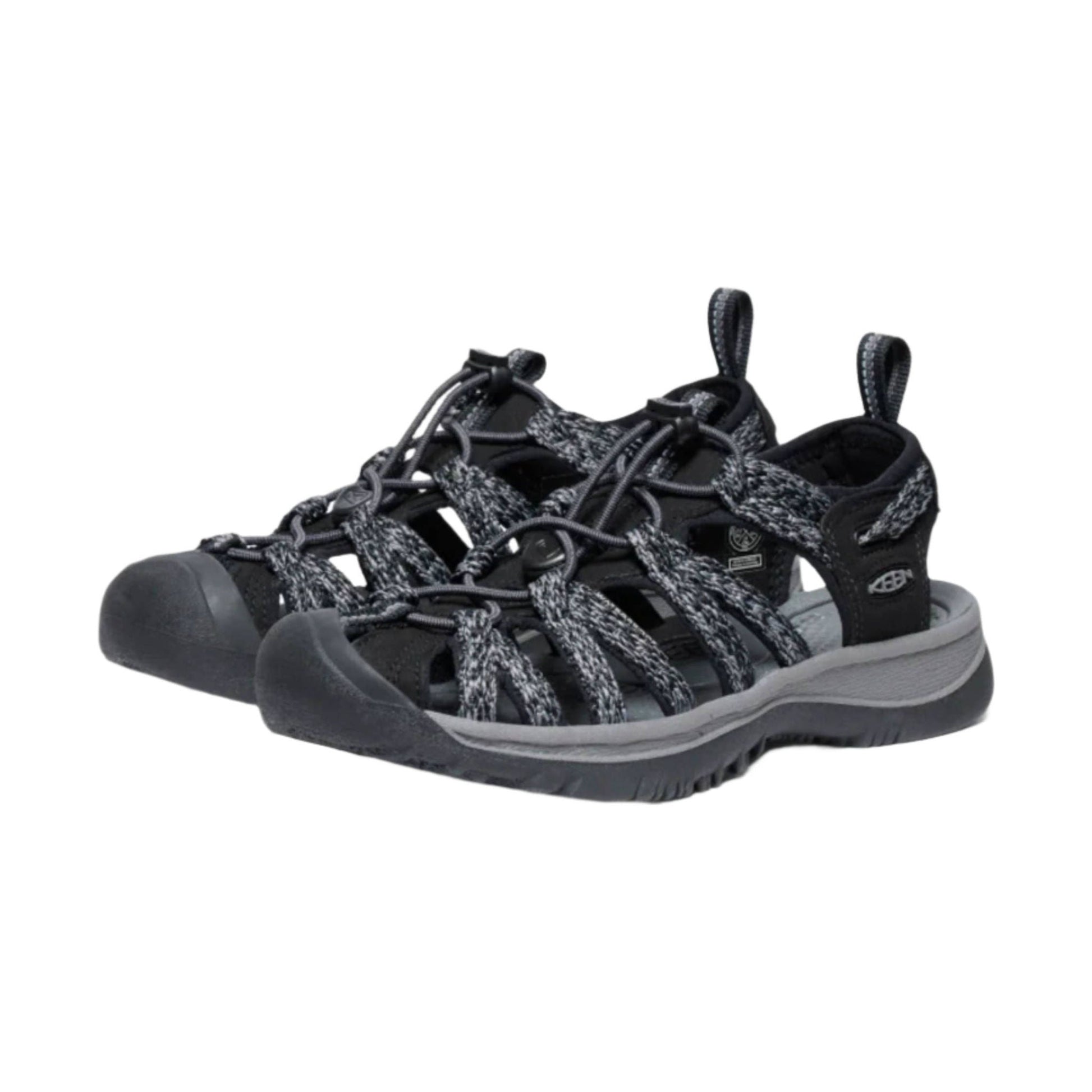 KEEN Women's Whisper Sandal - Black/Steel Grey by Lenny's Shoe & Apparel