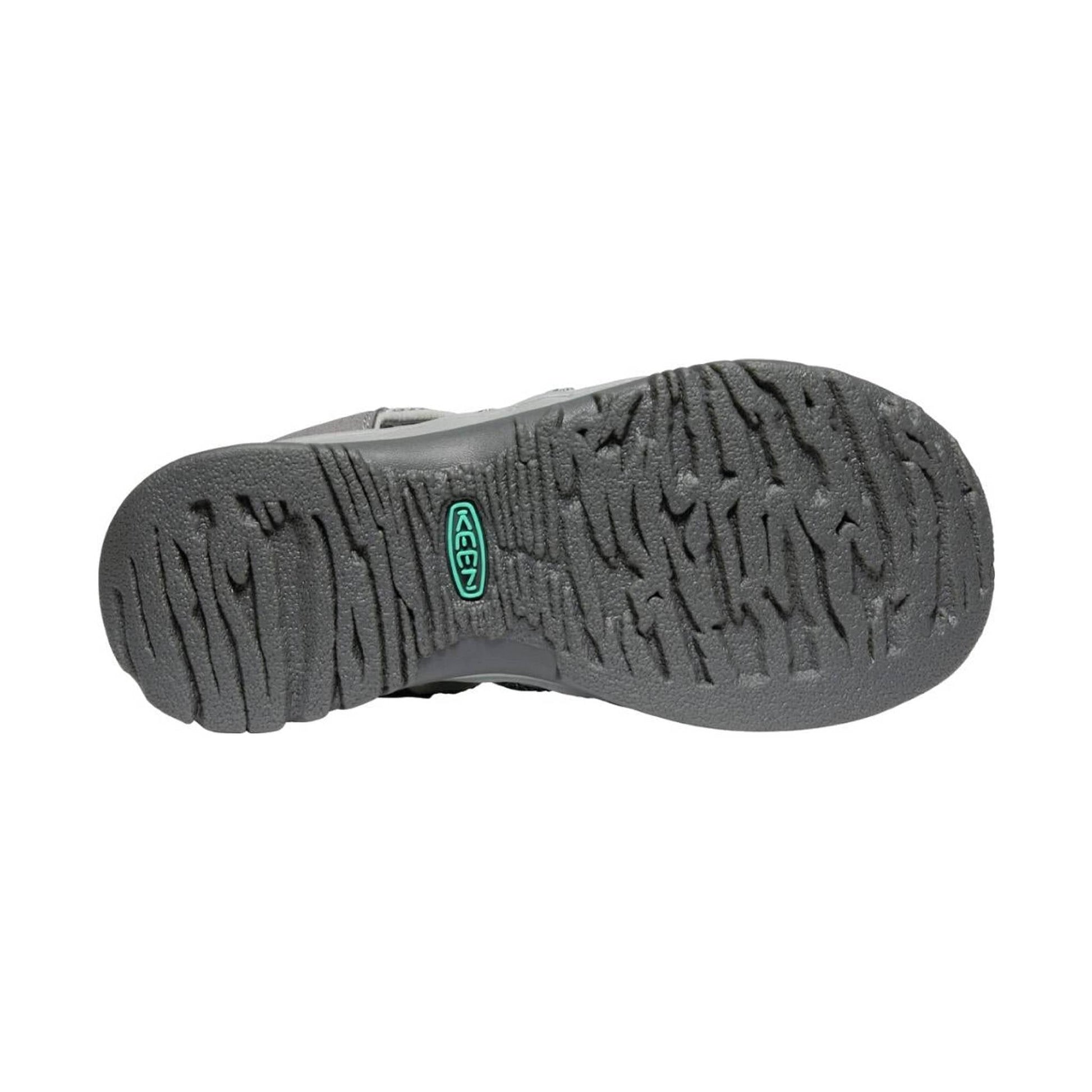 KEEN Women's Whisper Sandal - Medium Grey/Peacock Green by Lenny's Shoe & Apparel