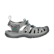 KEEN Women's Whisper Sandal - Medium Grey/Peacock Green by Lenny's Shoe & Apparel