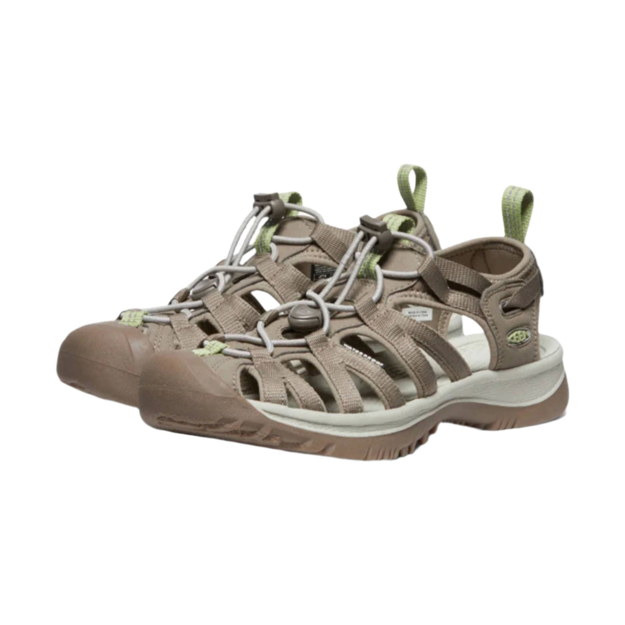 KEEN Women's Whisper Sandal - Timberwolf/Tarragon by Lenny's Shoe & Apparel