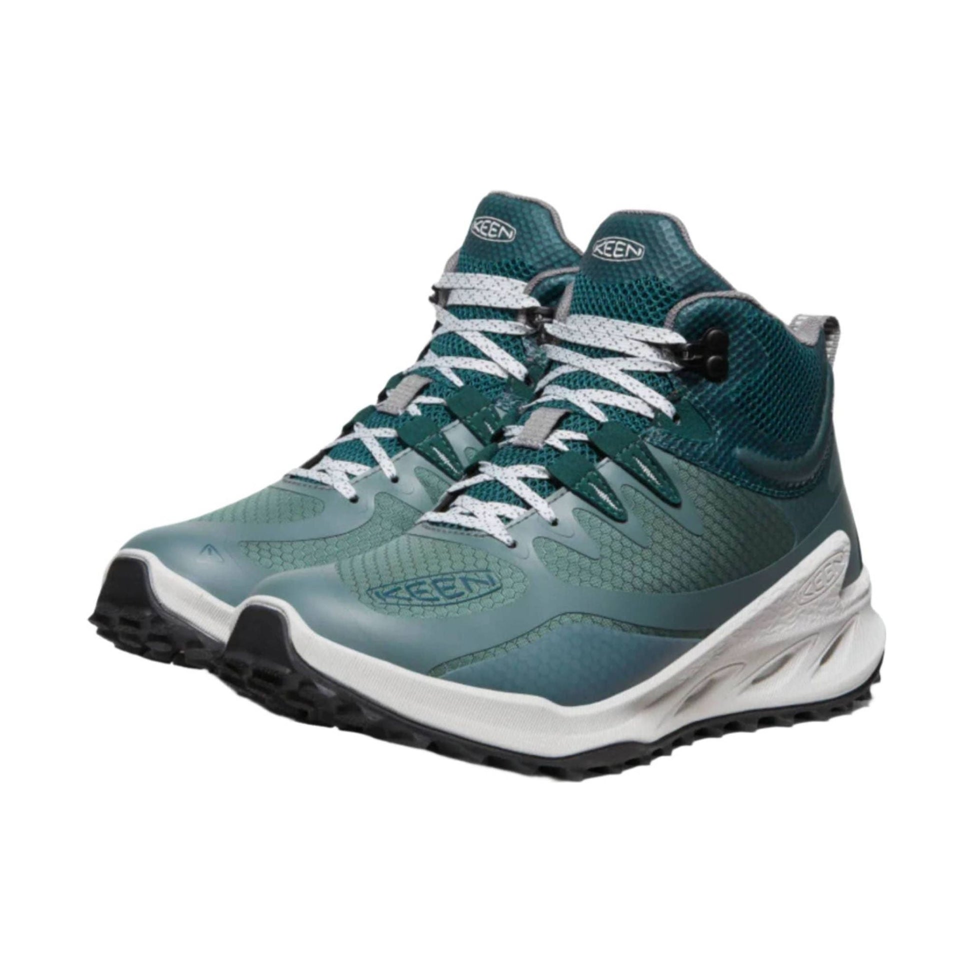 KEEN Women's Zionic Waterproof Hiking Boots - Dark Forest/Sea Moss by Lenny's Shoe & Apparel
