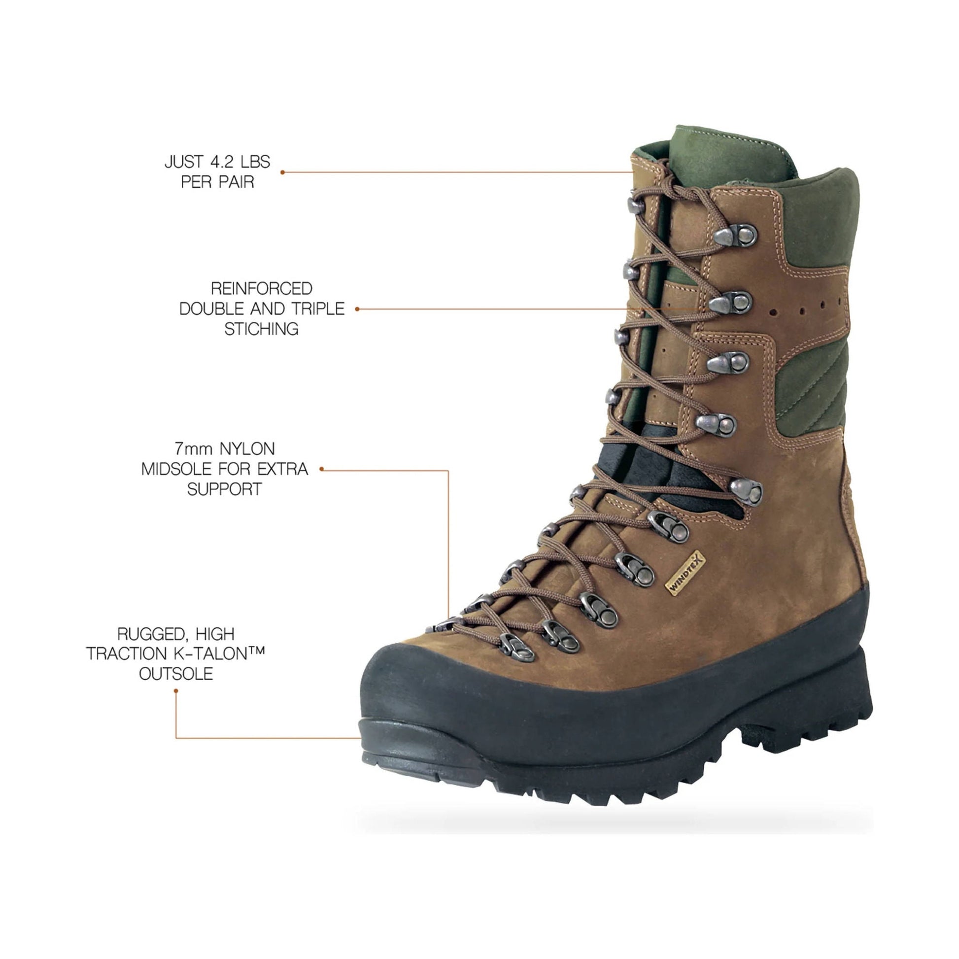Kenetrek Men's Mountain Extreme 400 Boots - Brown by Lenny's Shoe & Apparel