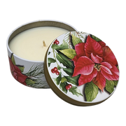 Poinsettia Pine Candle - Enchanting Holiday Atmosphere