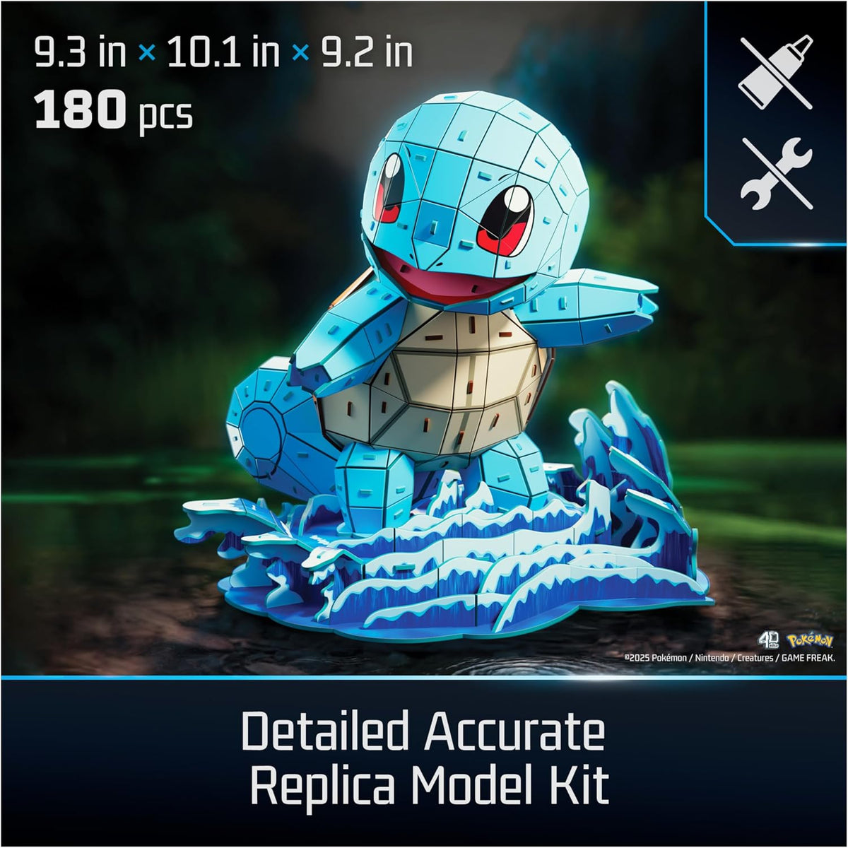 4D Build Pokemon Squirtle 3D Puzzle Model Kit