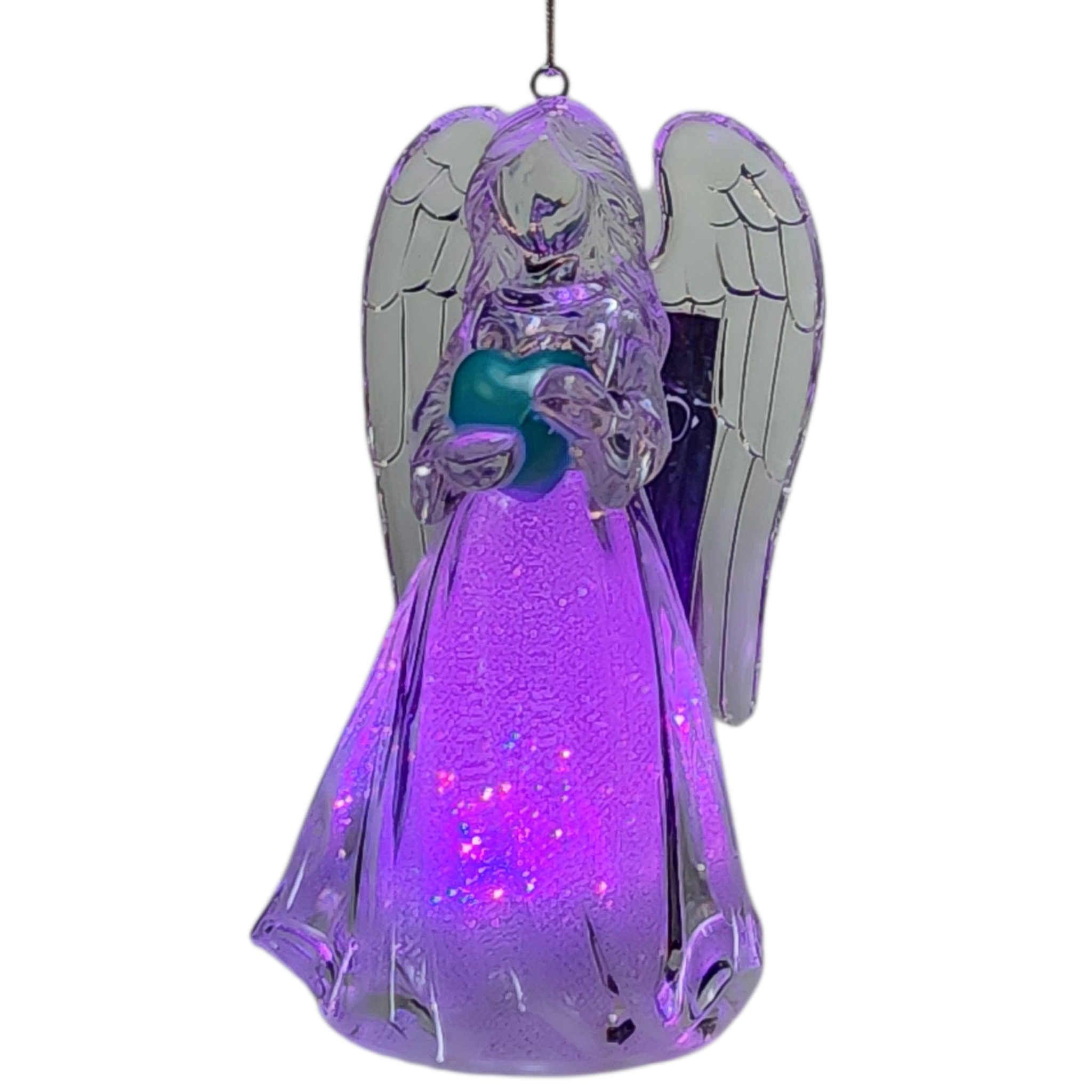 Birthstone Lighted Angel Ornament -