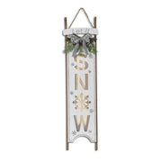 Let it Snow - Lighted Sleigh Wall Decor - 45" Tall