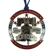 250 Years of Liberty Metal Ornament