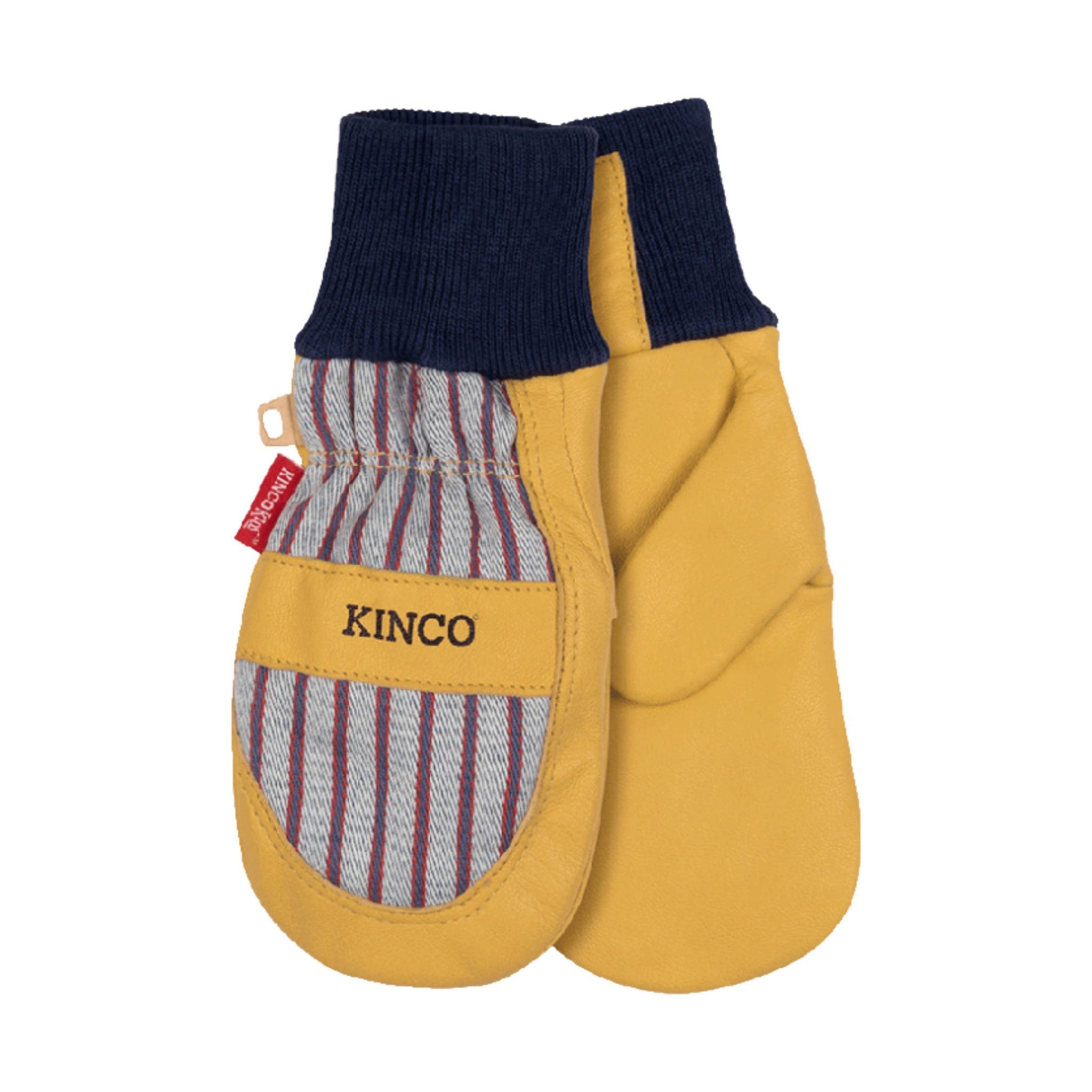 Kinco Kids' Lined Grain Leather Palm Mittens - Otto Striped by Lenny's Shoe & Apparel