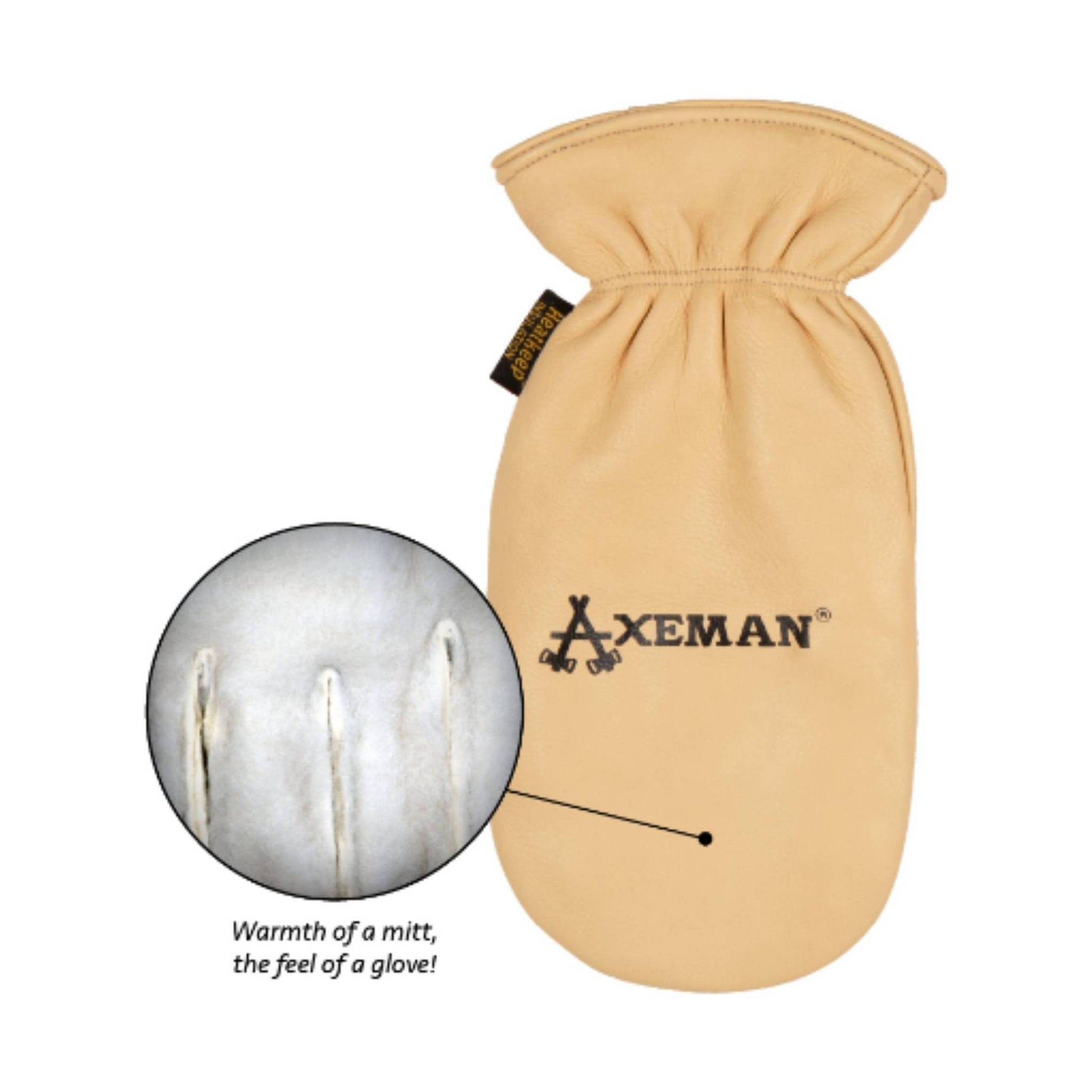 Kinco Men's Lined Leather Mitten - Tan by Lenny's Shoe & Apparel