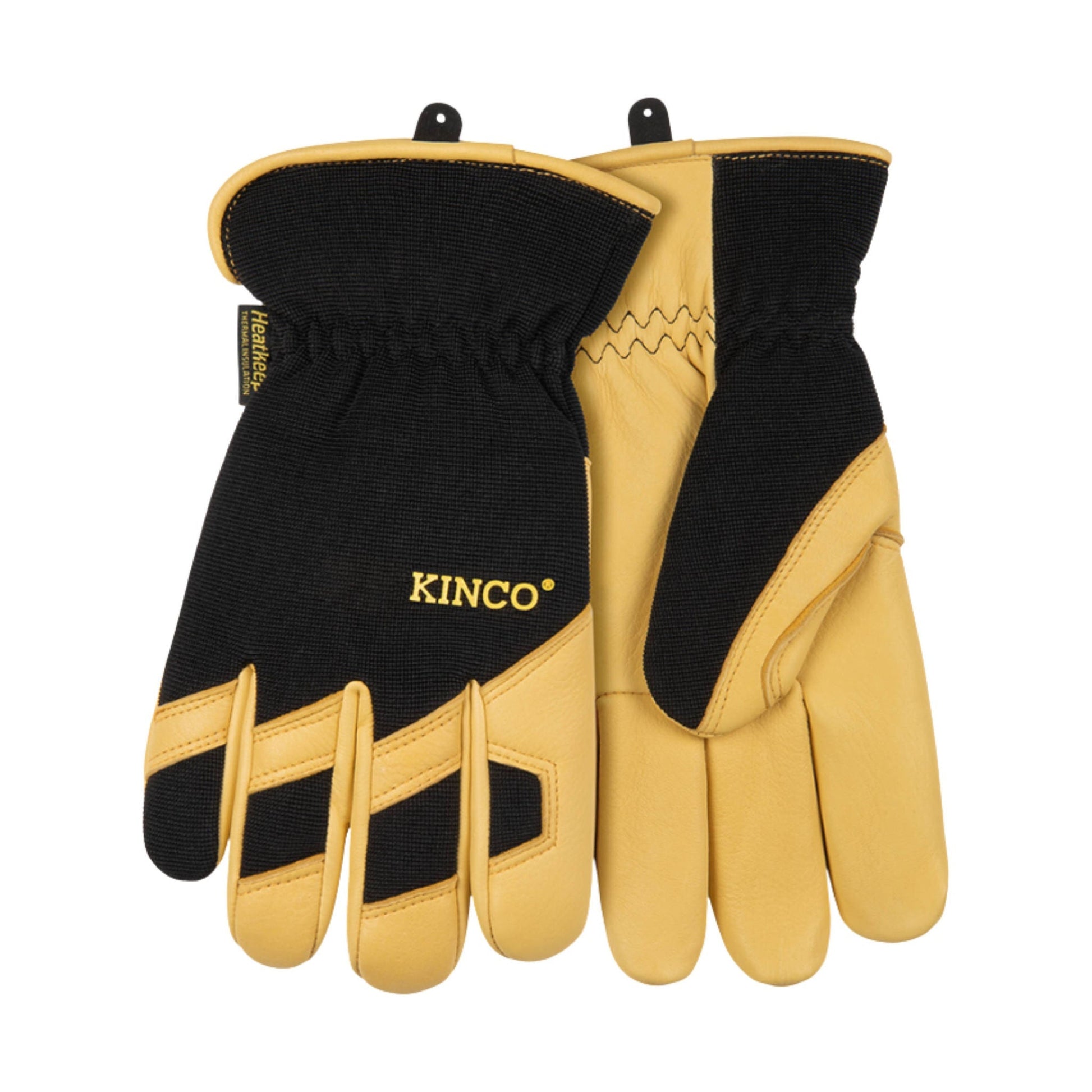 Kinco Men's Pro Lined Premium Grain Deerskin and Synthetic Hybrid Gloves - Golden by Lenny's Shoe & Apparel
