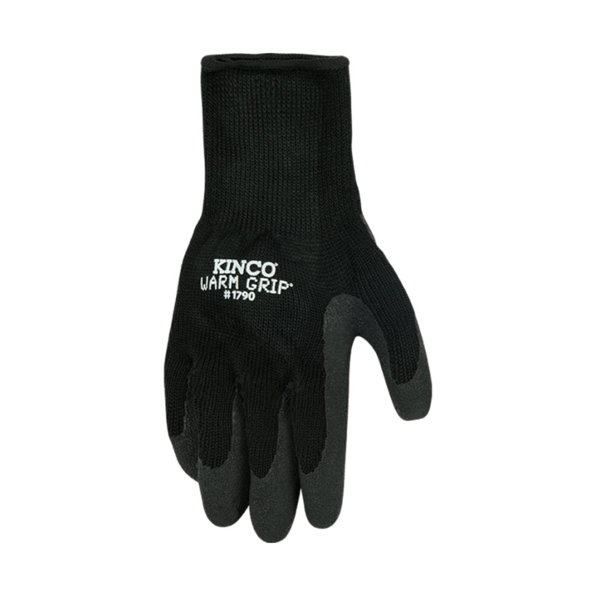Kinco Men's Thermal Lined Grip Gloves - Black by Lenny's Shoe & Apparel