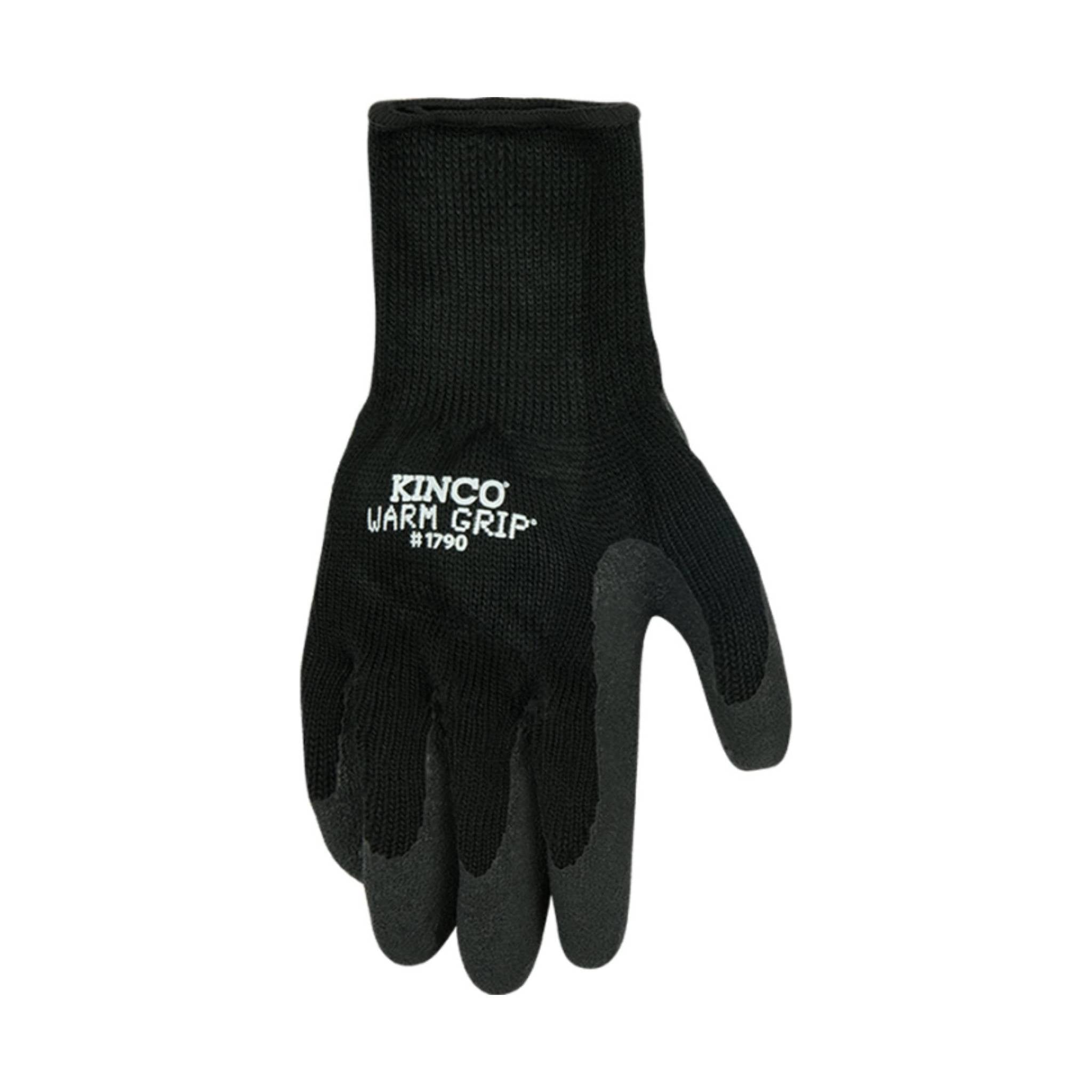 Kinco Men's Thermal Lined Grip Gloves - Black by Lenny's Shoe & Apparel