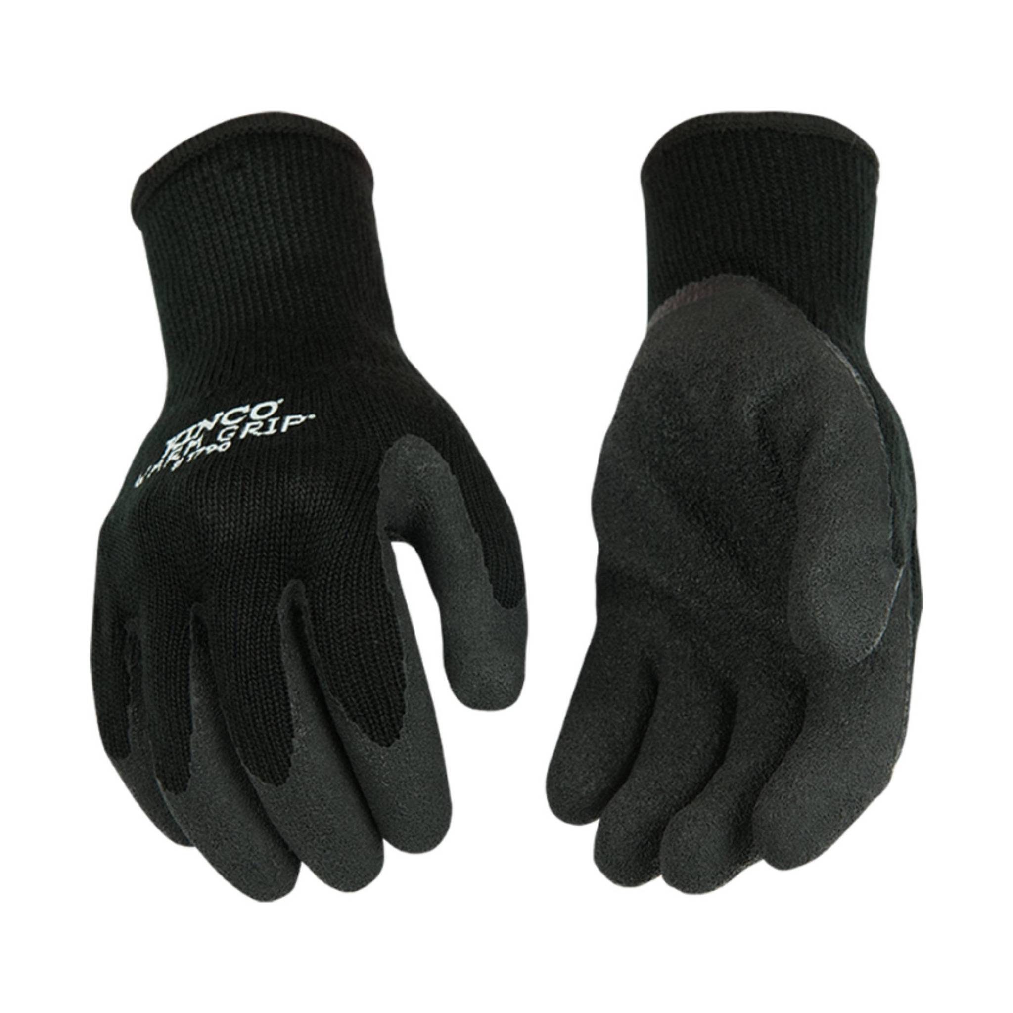 Kinco Men's Thermal Lined Grip Gloves - Black by Lenny's Shoe & Apparel