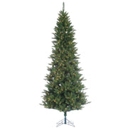 9 Foot Narrow Nordic Fir - Clear Lights