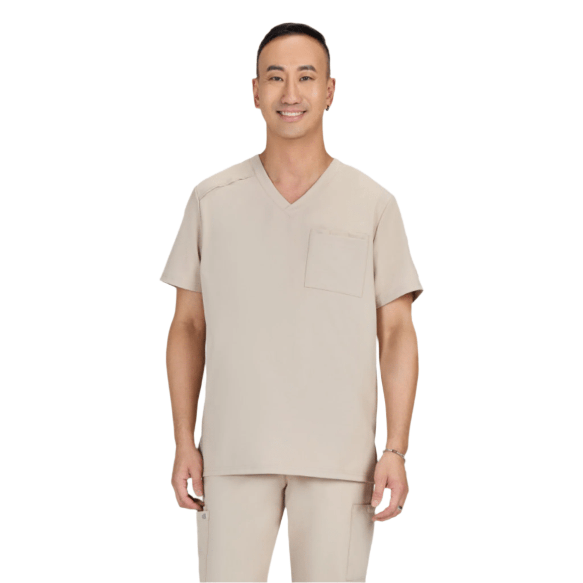 Koi Men's Arthro Scrub Top - Khaki by Lenny's Shoe & Apparel