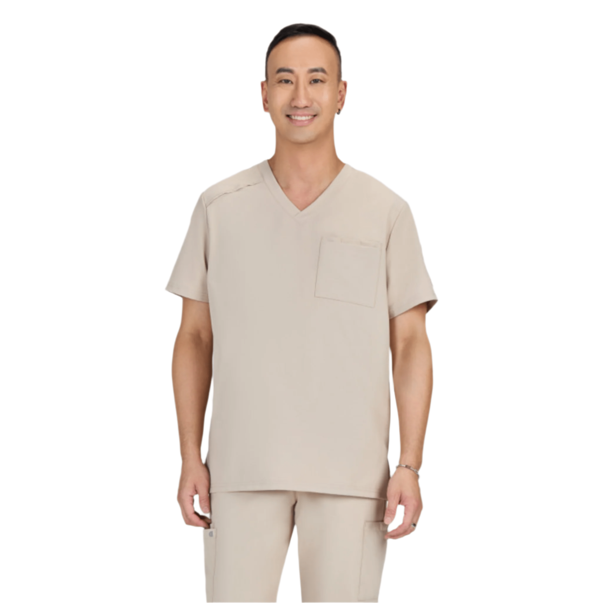 Koi Men's Arthro Scrub Top - Khaki by Lenny's Shoe & Apparel