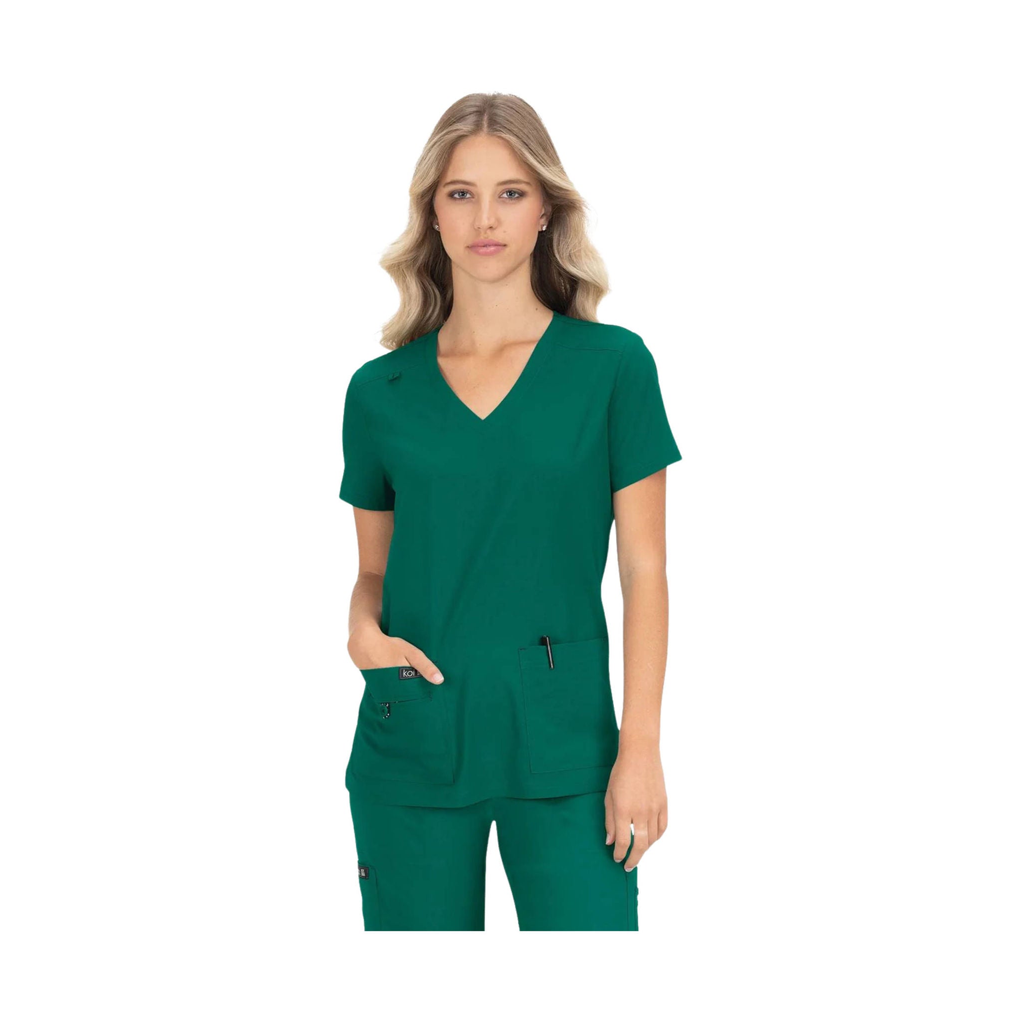 Koi Women's Becca Scrub Top - Hunter by Lenny's Shoe & Apparel