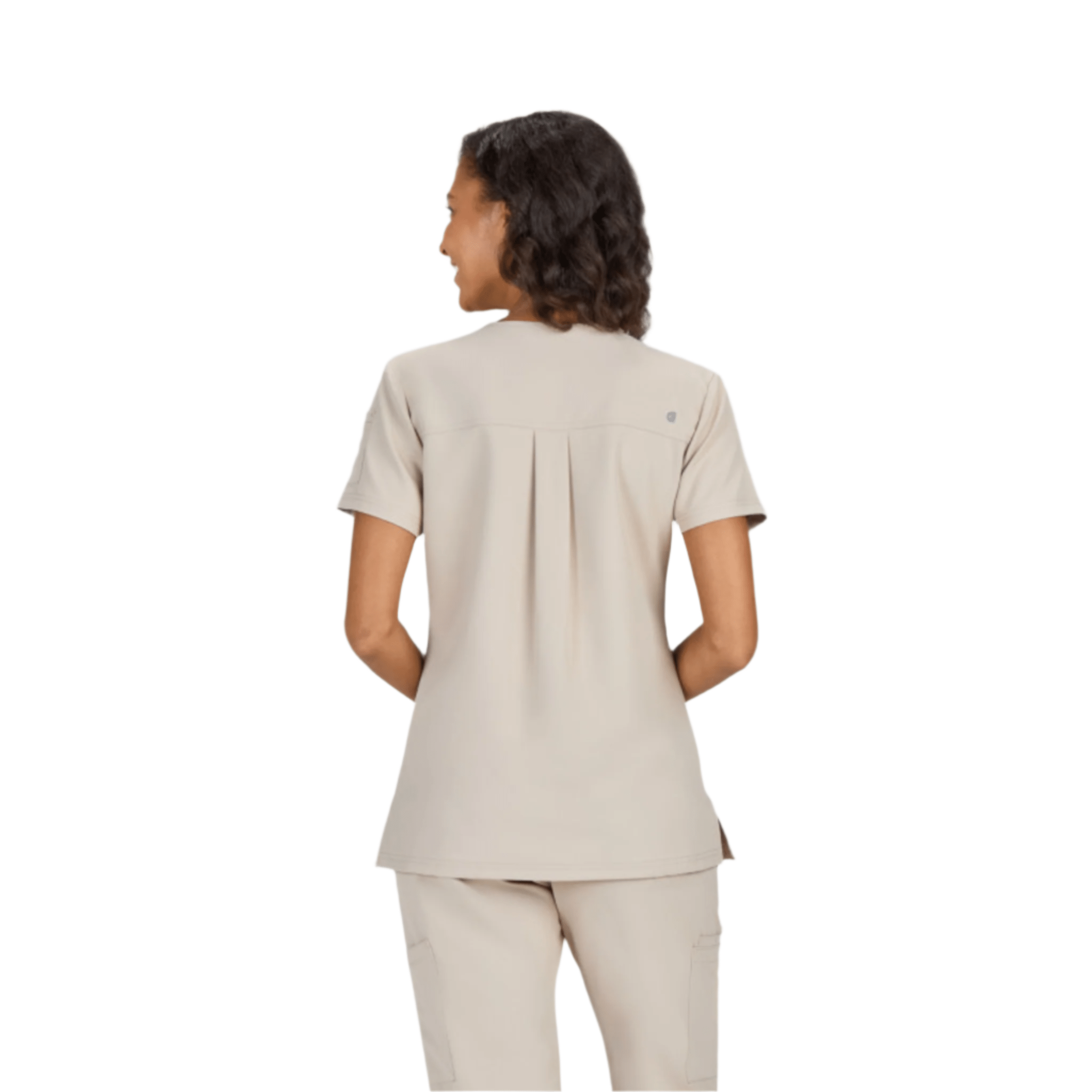 Koi Women's Cardi Scrub Top - Khaki by Lenny's Shoe & Apparel