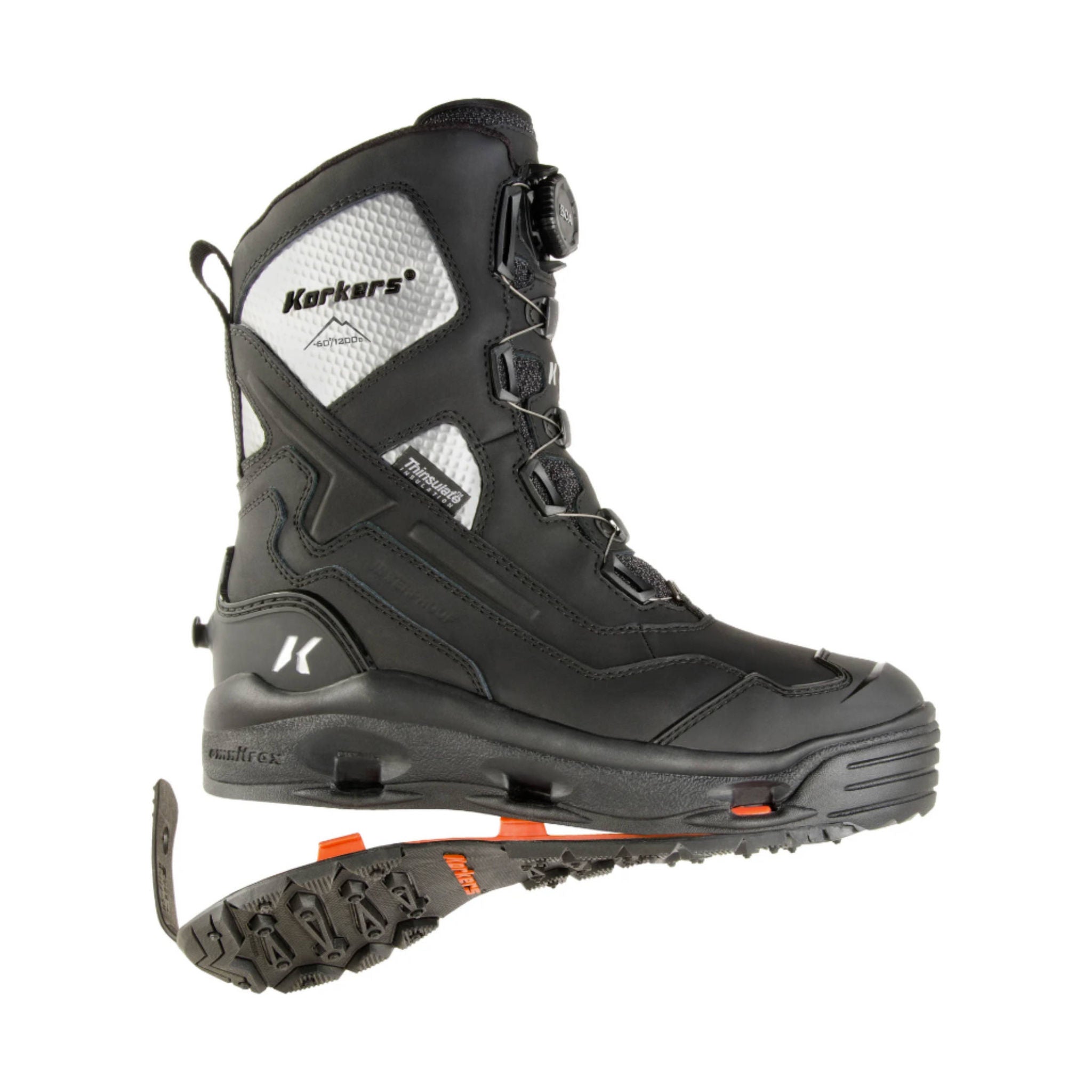 Korkers Men's Polar Vortex 1200G Winter Boots - Black by Lenny's Shoe & Apparel