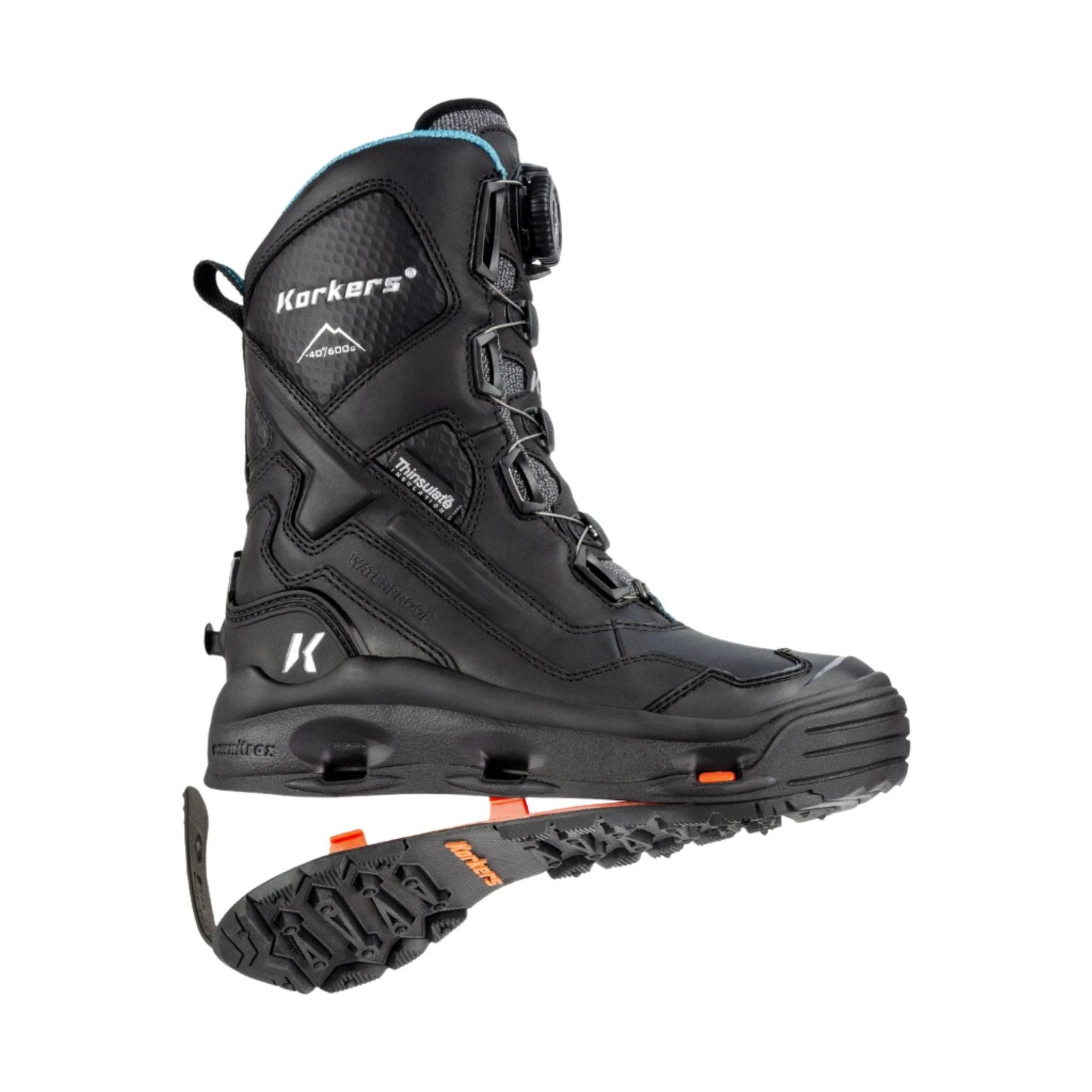 Korkers Women's Polar Vortex 1200 Winter Boots - Black by Lenny's Shoe & Apparel