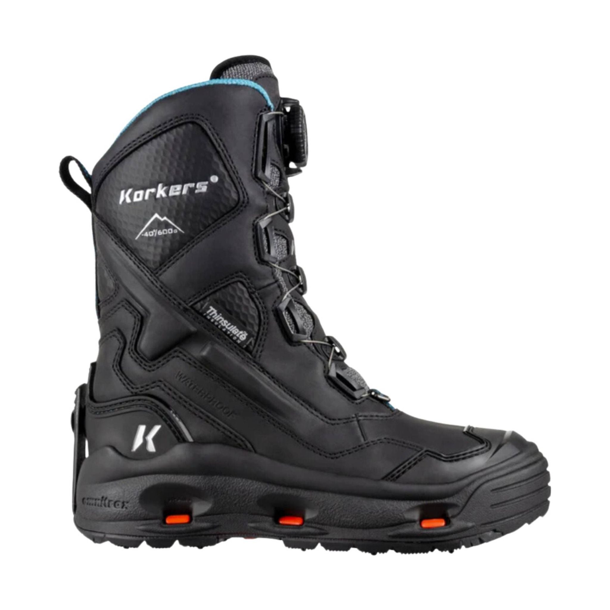 Korkers Women's Polar Vortex 1200 Winter Boots - Black by Lenny's Shoe & Apparel