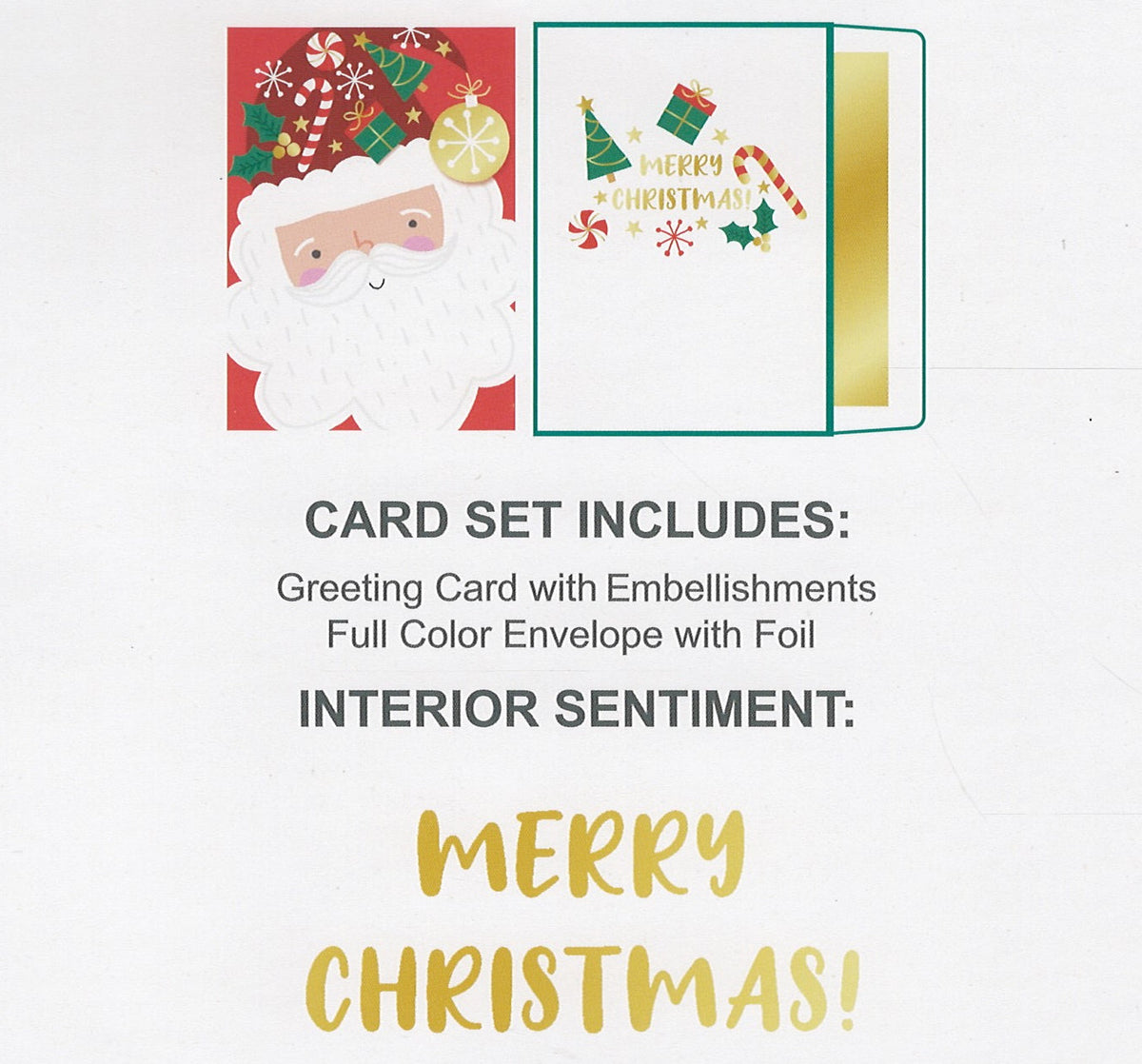 Jolly Santa Christmas Card