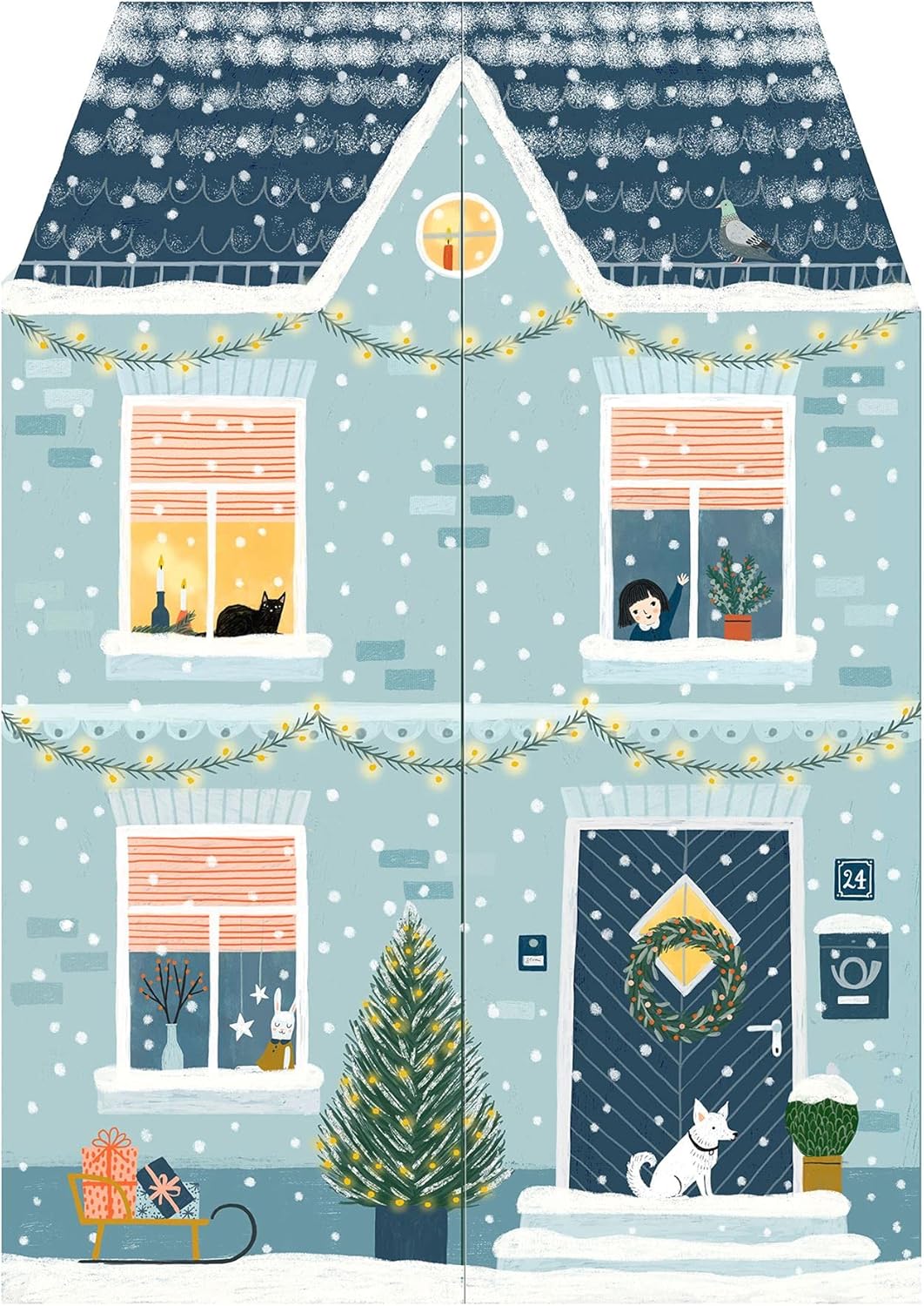 At Home Christmas  3D Fold Out House Advent Calendar