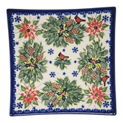 Polish Pottery Toffi Plate - Holiday Harmony Pattern